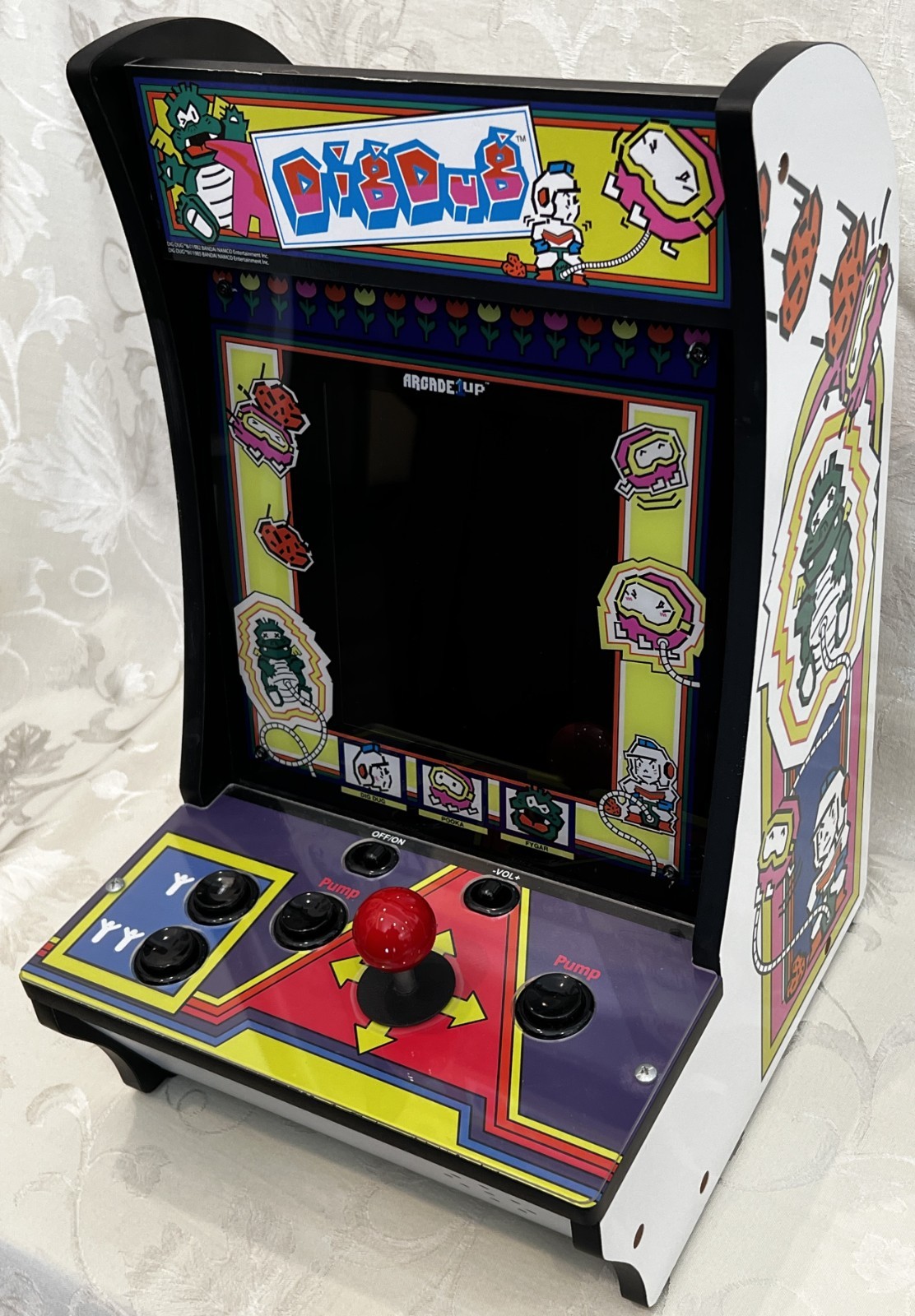 Dig Dug Arcade 1Up Countercade Tabletop – Tested See Video – Original Box