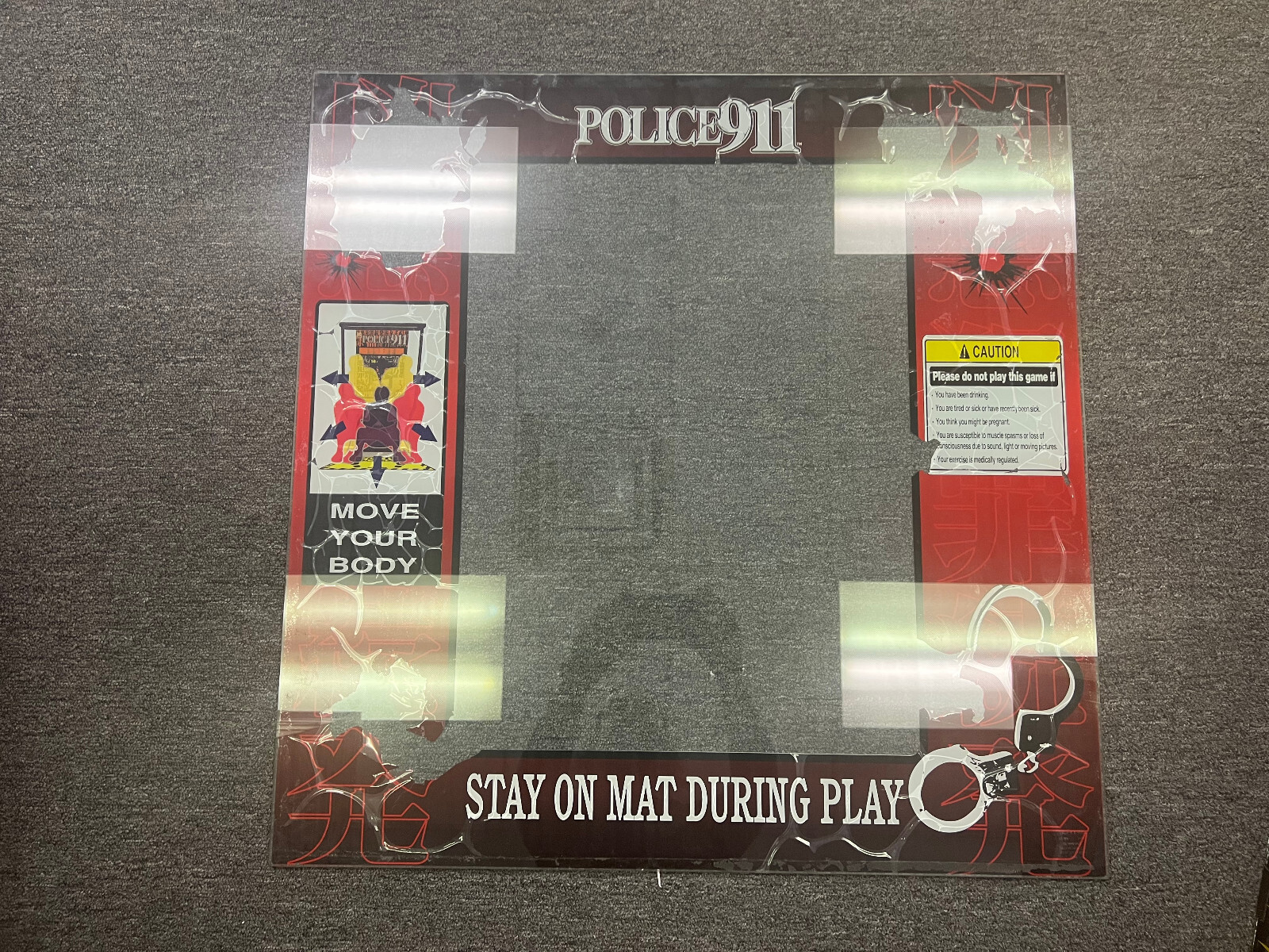 POLICE 911 Arcade BACKGLASS by KONAMI 2000
