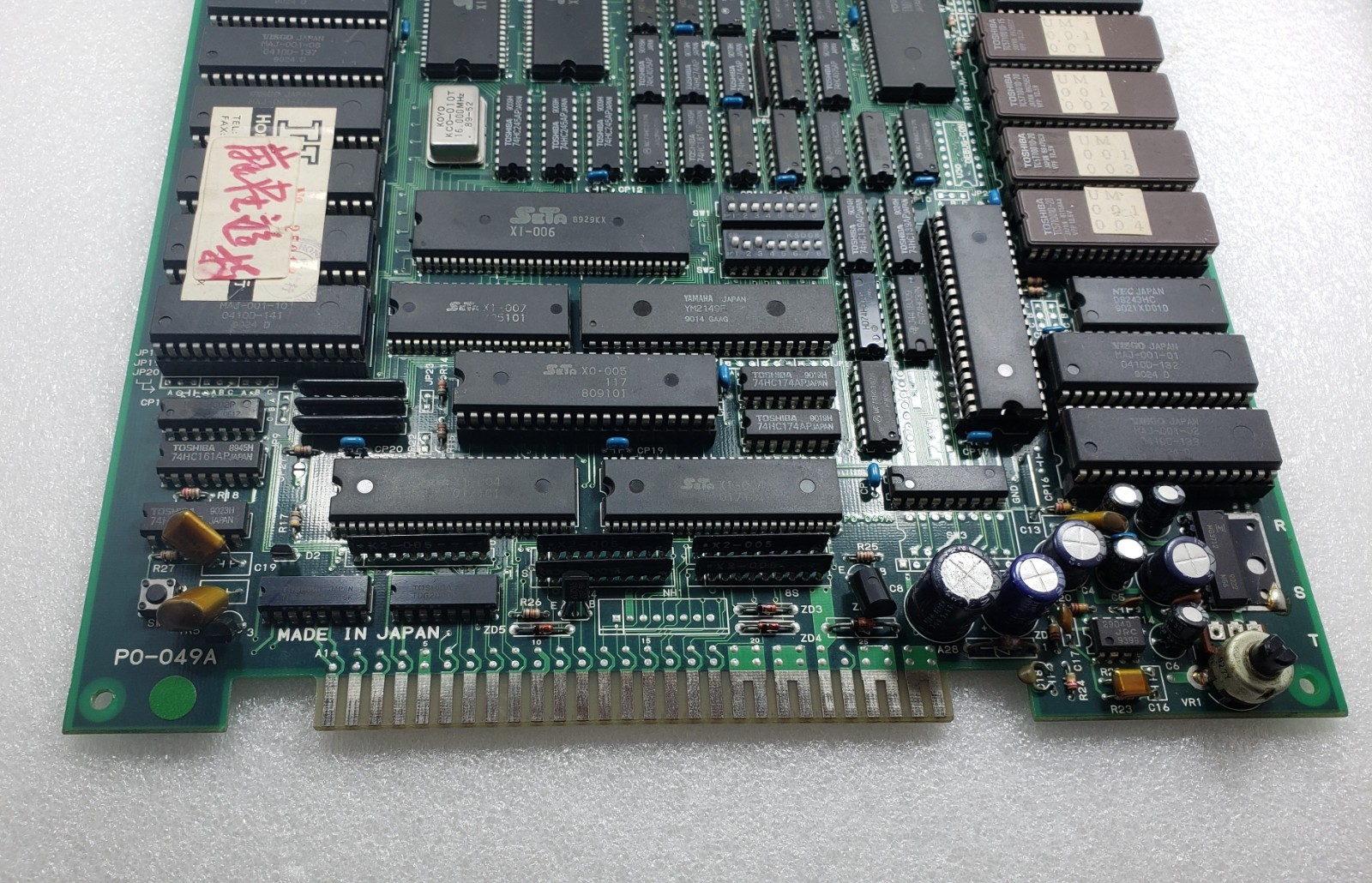 SETA Original PCB Pro Mahjong Kiwame (not working )Video Arcade Game SETA