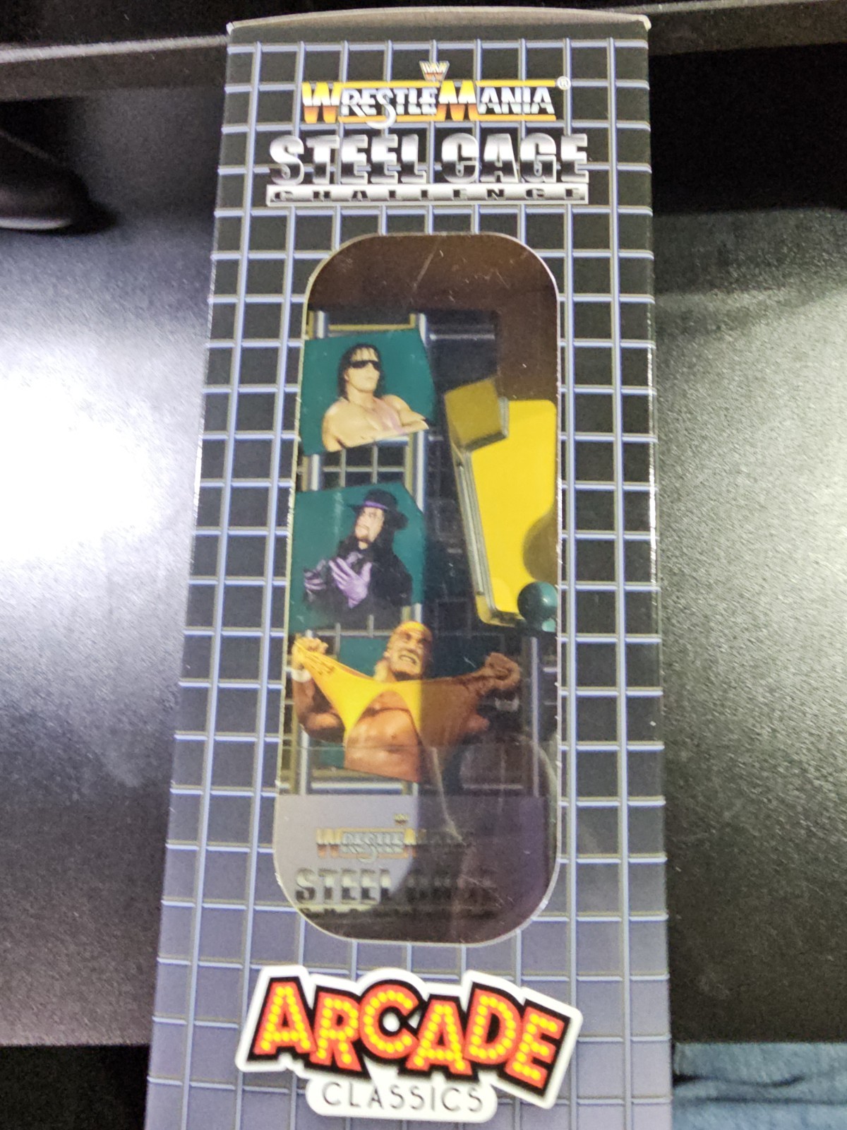 WWE Wrestlemania Mini Arcade Full Color Steel Cage New In Box NEW IN BOX!