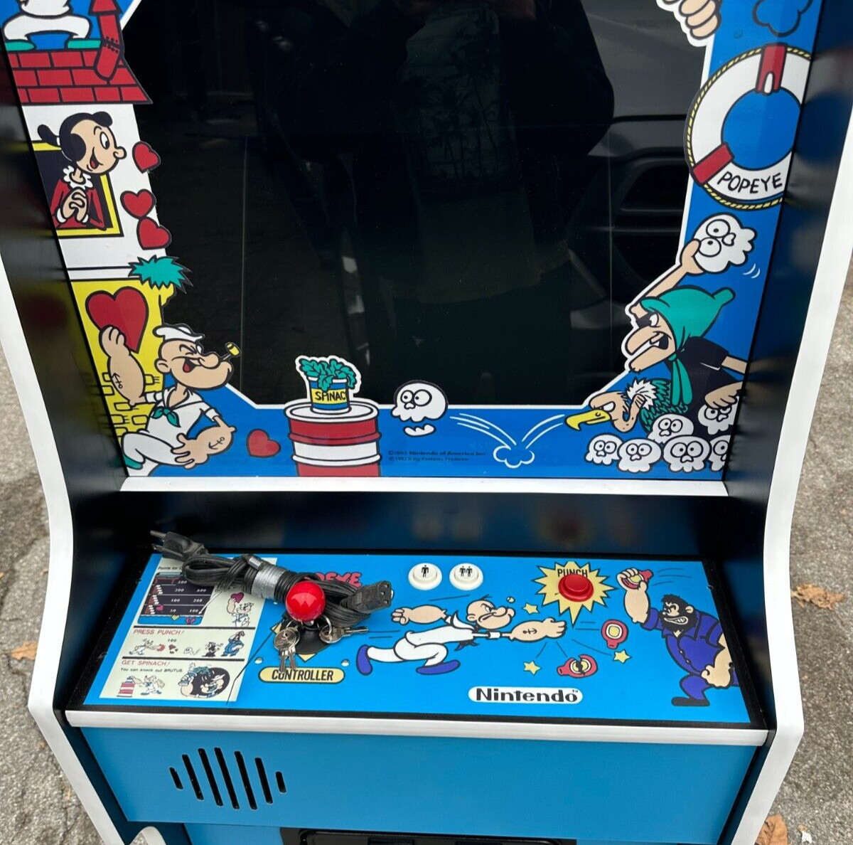 Popeye Arcade Coin Operated- With all new parts-LCD Monitor
