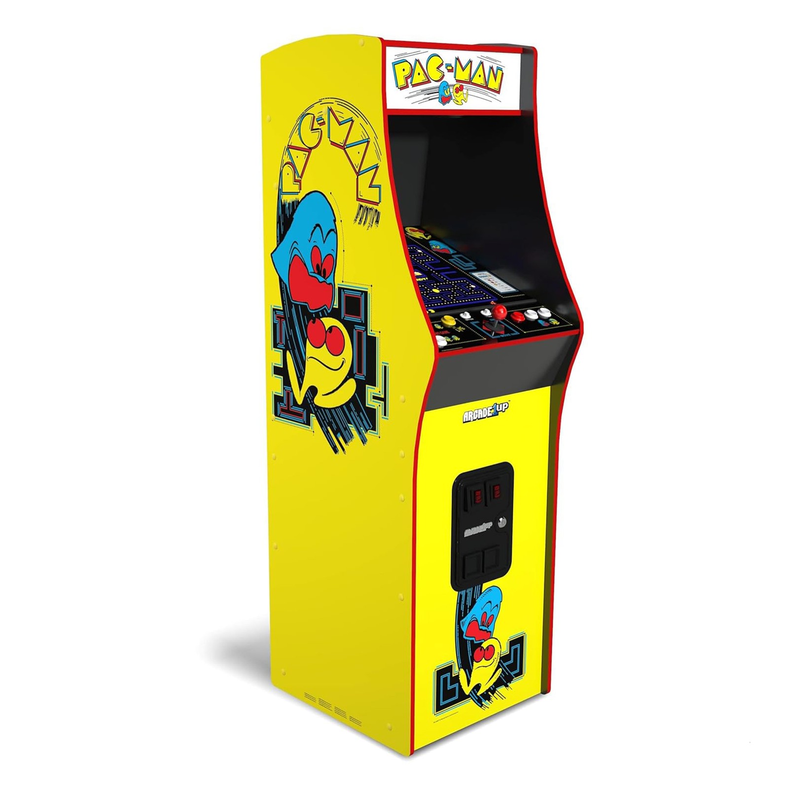 Pac-Man Deluxe Arcade Machine Gaming Cabinet with 14 Classic Games (For Parts)