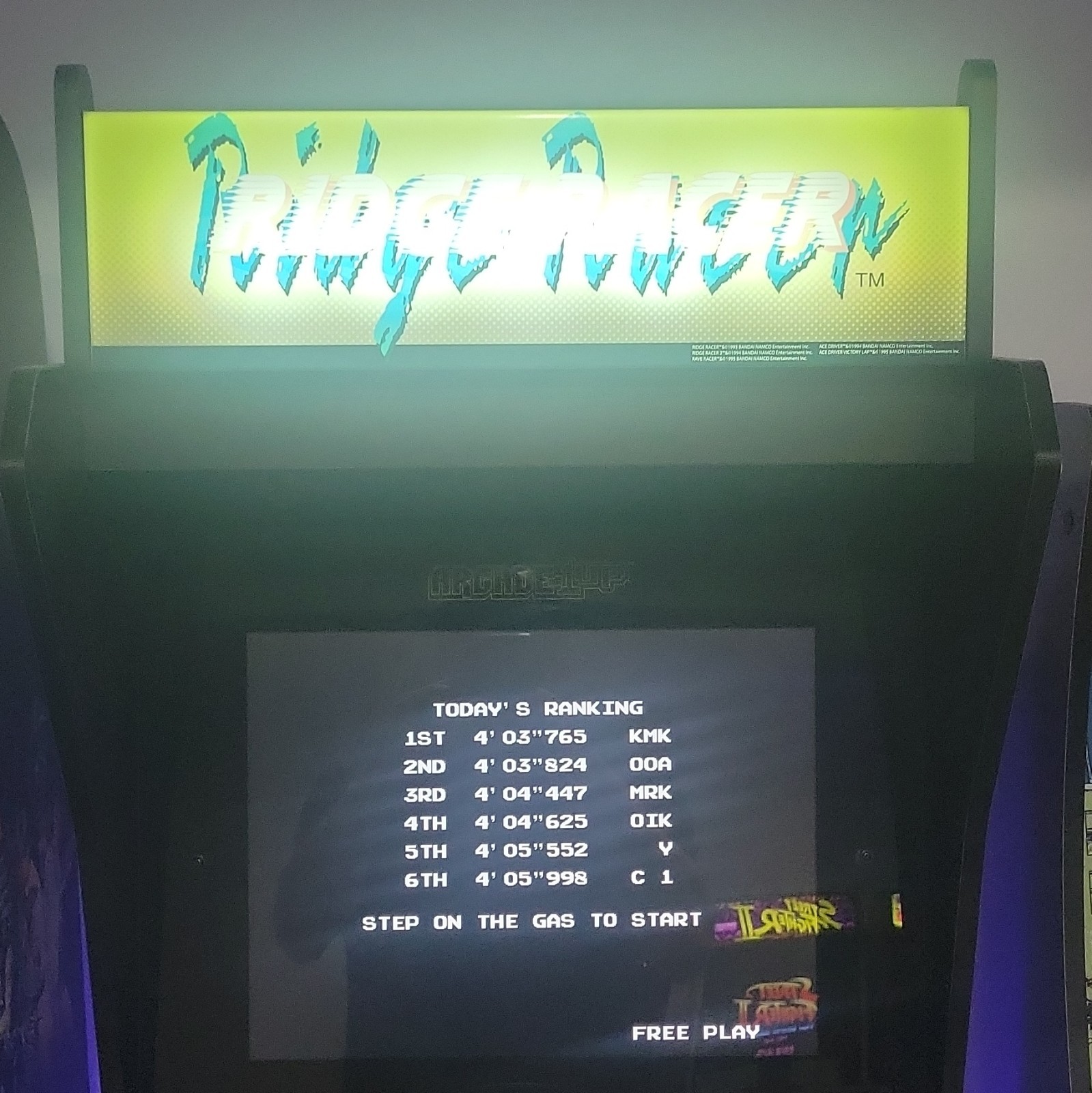 Arcade1Up Ridge Racer Racing Arcade Cabinet – Upright Game Room Machine