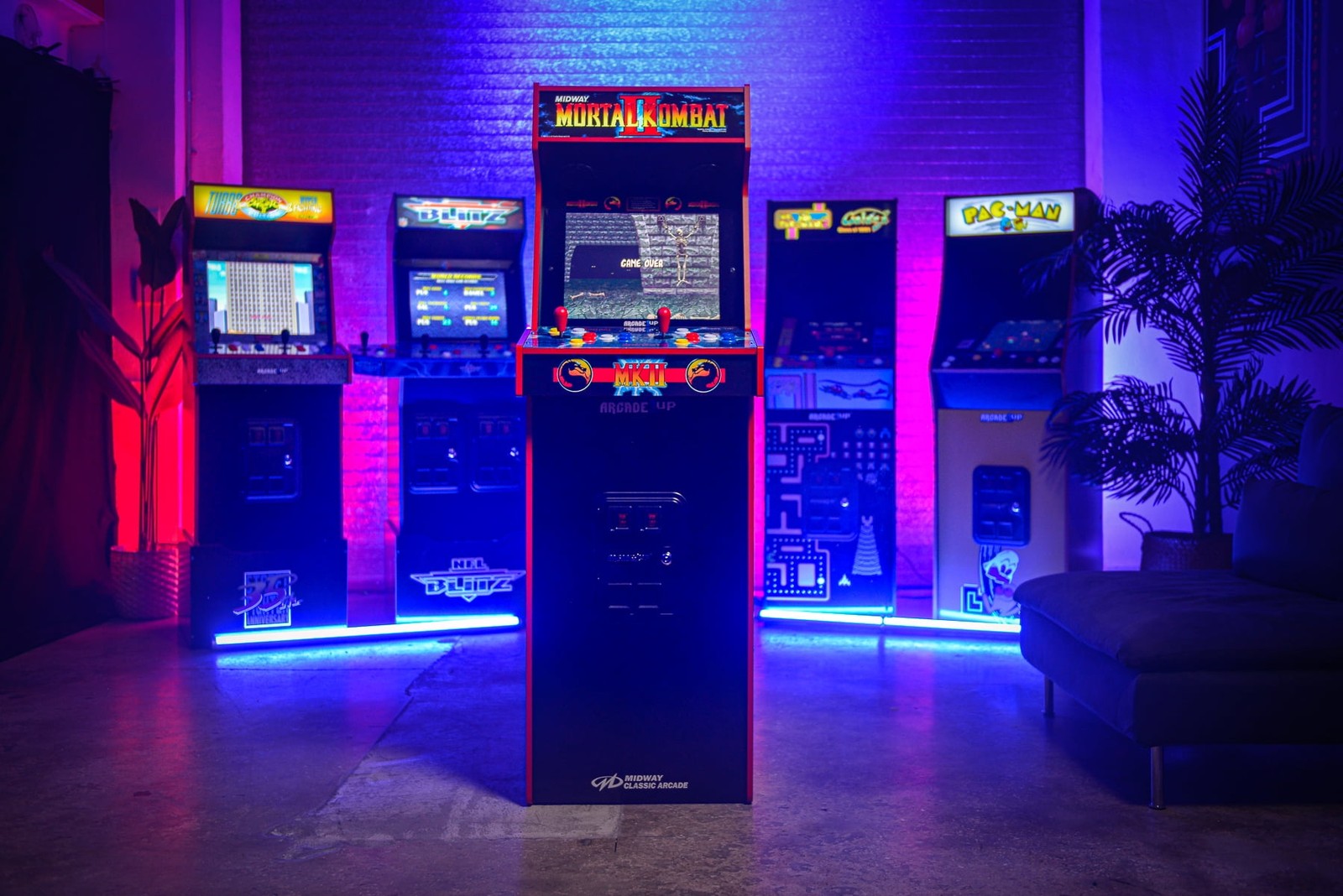 Deluxe Arcade Cabinet Mortal Kombat II, 14 Classic Games, Including 4 Differe…