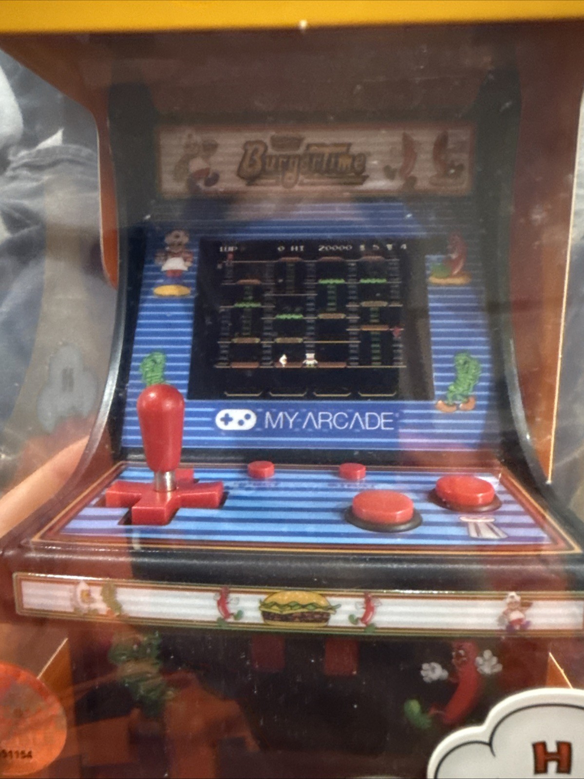 My Arcade Burgertime Micro Player Mini Arcade Machine Fully Playable ~ NEW