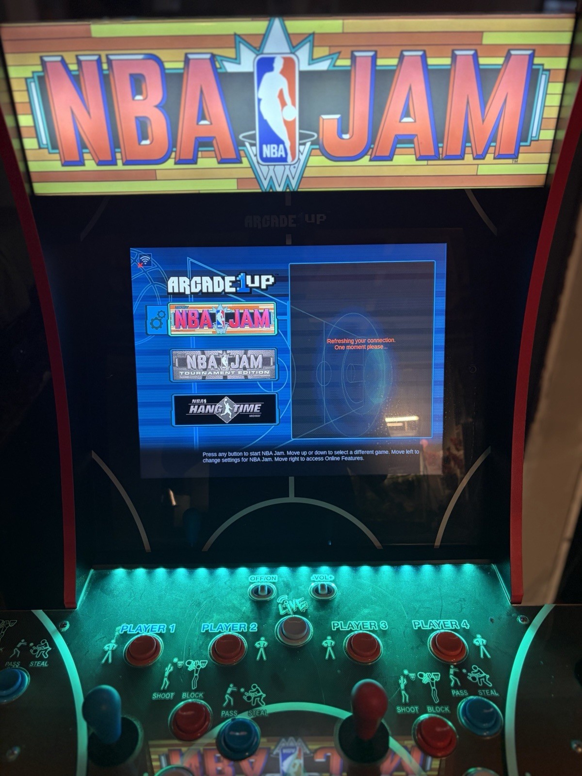 Arcade 1up NBA Jam player With Riser