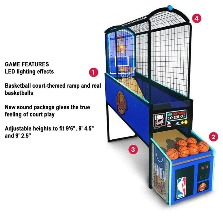 HOOPS BASKETBALL MACHINE PISTONS ARCADE MACHINE by ICE (Excellent Condition)