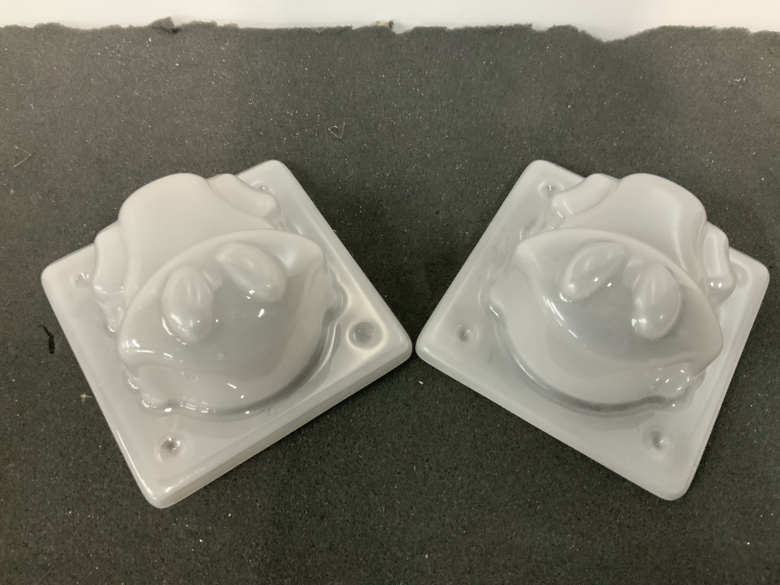 Pair Of 2 Frog Buttons From Ice games Frogger Arcade Game