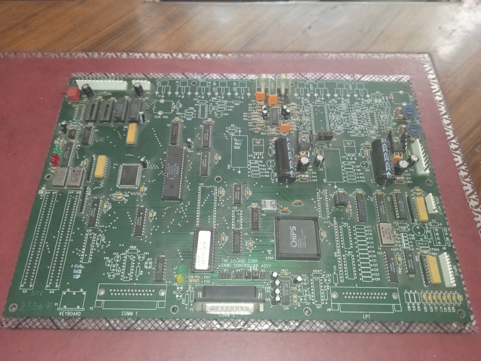 ORIGINAL LELAND DEDICATED SPACE ACE 91 PCB LASER GAME BOARD no DL cliff hanger