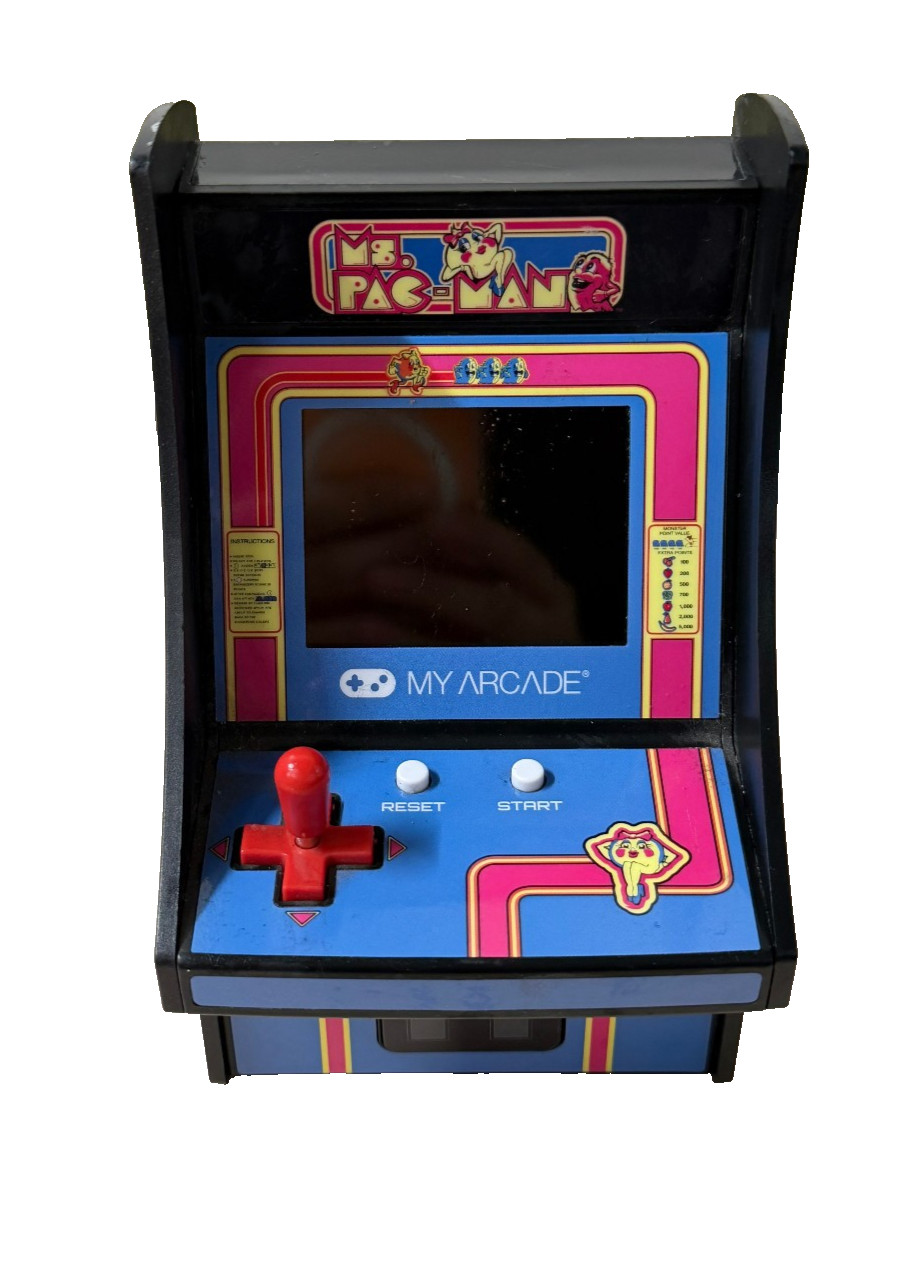 Ms Pac-Man My Arcade Micro Player Retro Arcade Machine Collectible
