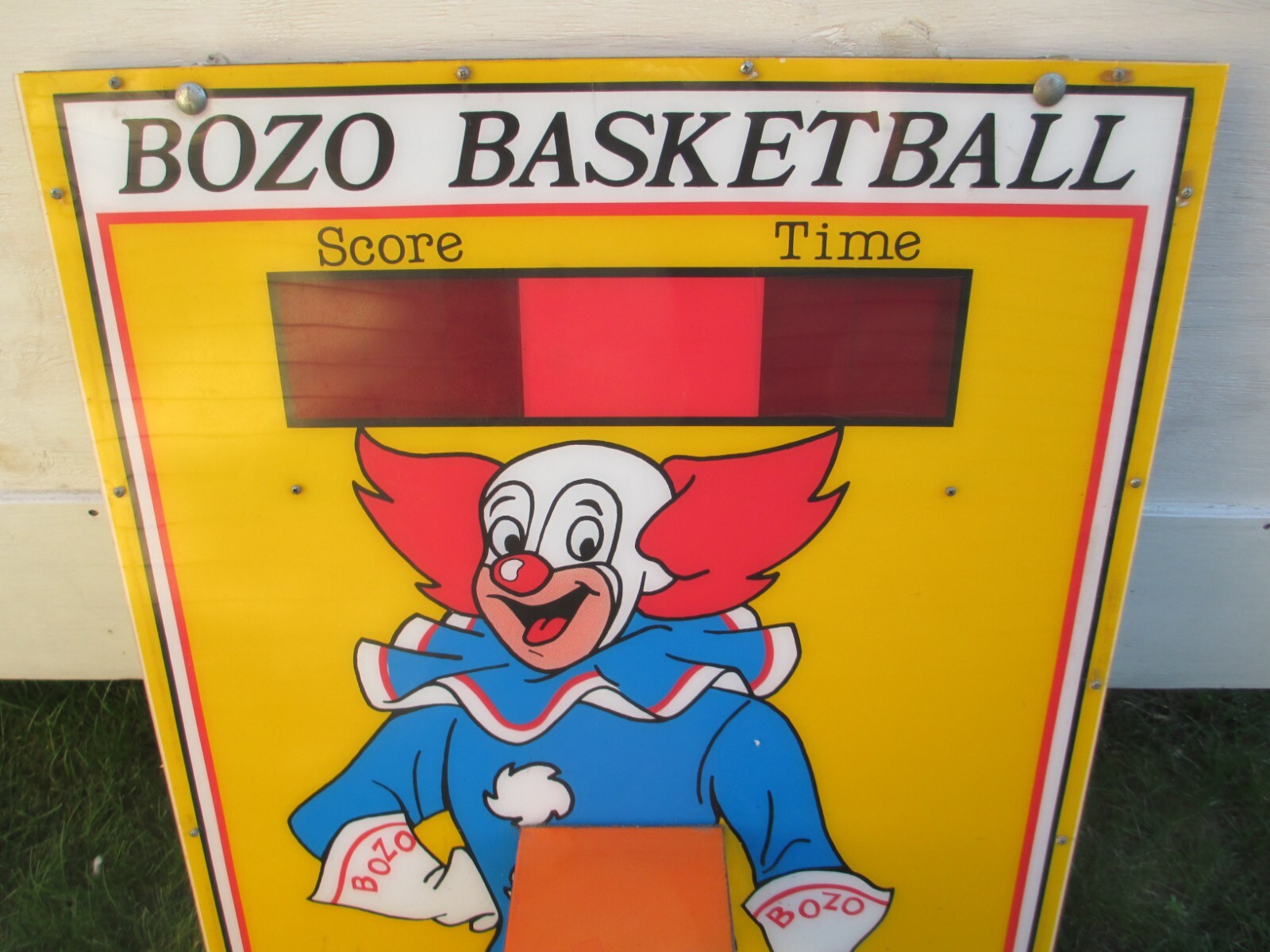 Vintage 1990 BOZO the Clown BASKETBALL ARCADE CARNIVAL MIDWAY GAME Larry Harmon