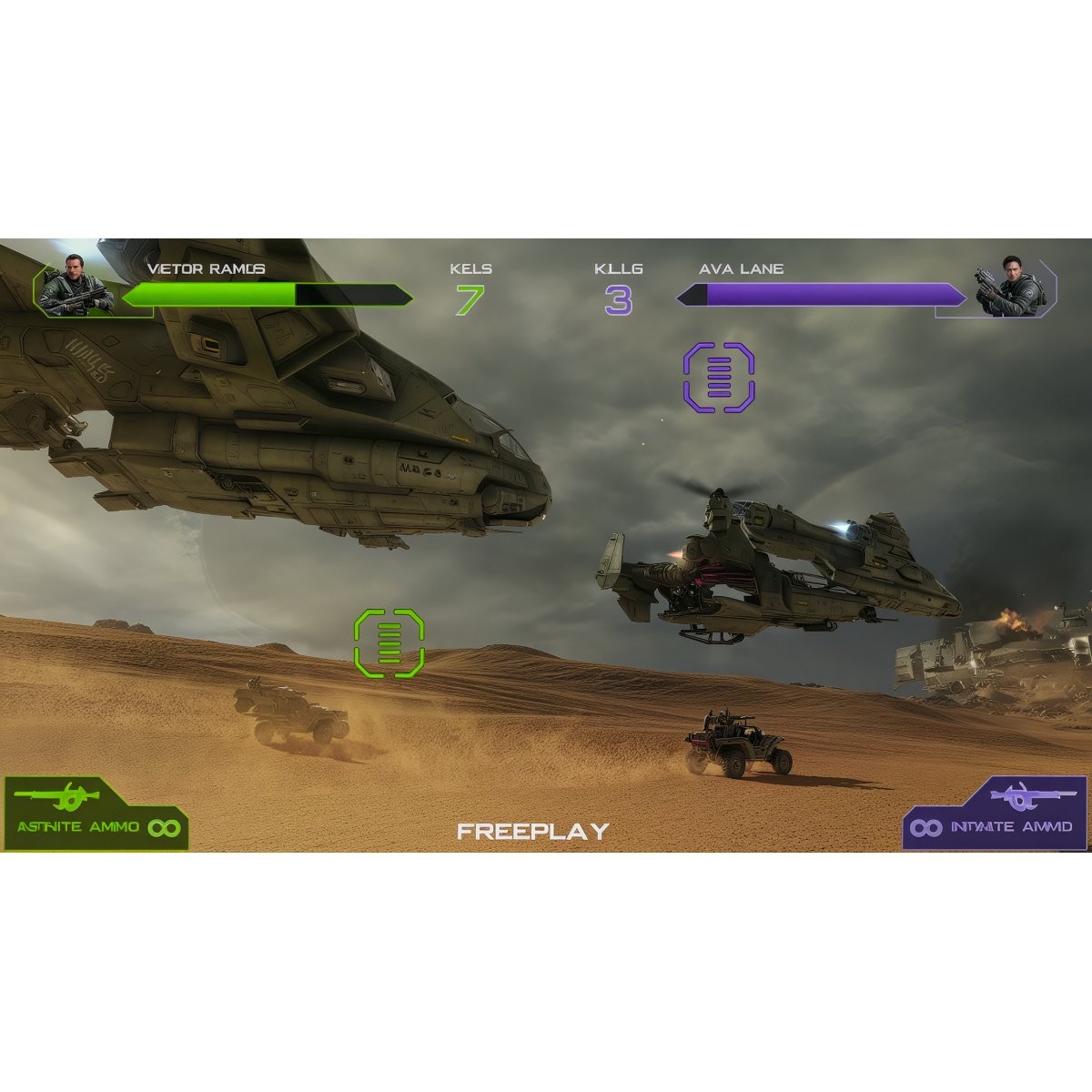 Halo: Fireteam Raven 2 Player Tethered Arcade Gun Game