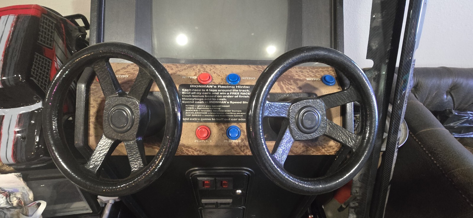 Off Road 2 Player Arcade Stand Up Driving Racing Video Game – Ironman