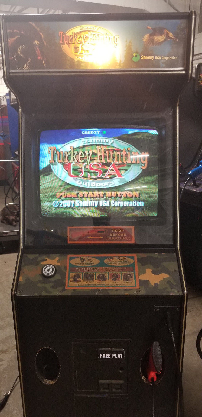 HUNTING ARCADE MACHINES by SAMMY – TURKEY HUNTING, DEER HUNTING, TROPHY HUNTING