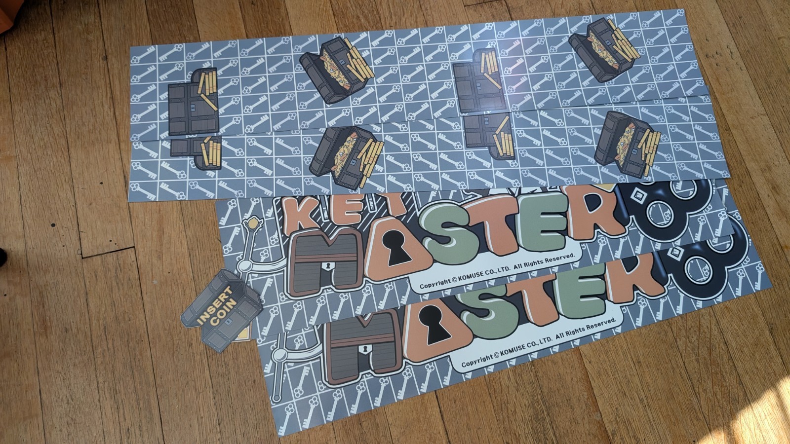 Sega key master arcade game set of stickers vinyl