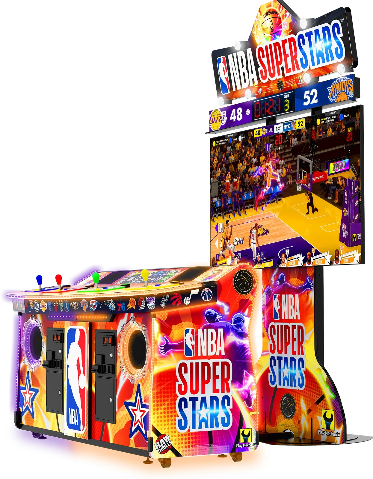 Raw Thrills NBA Superstars Arcade Machine –Basketball Game, 4 Players. FREE SHIP