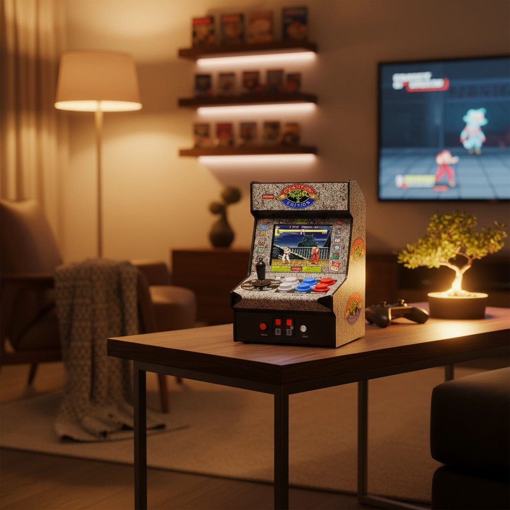 Electronic Mini Arcade: Street Fighter 2 Champion Edition with USB Power Option