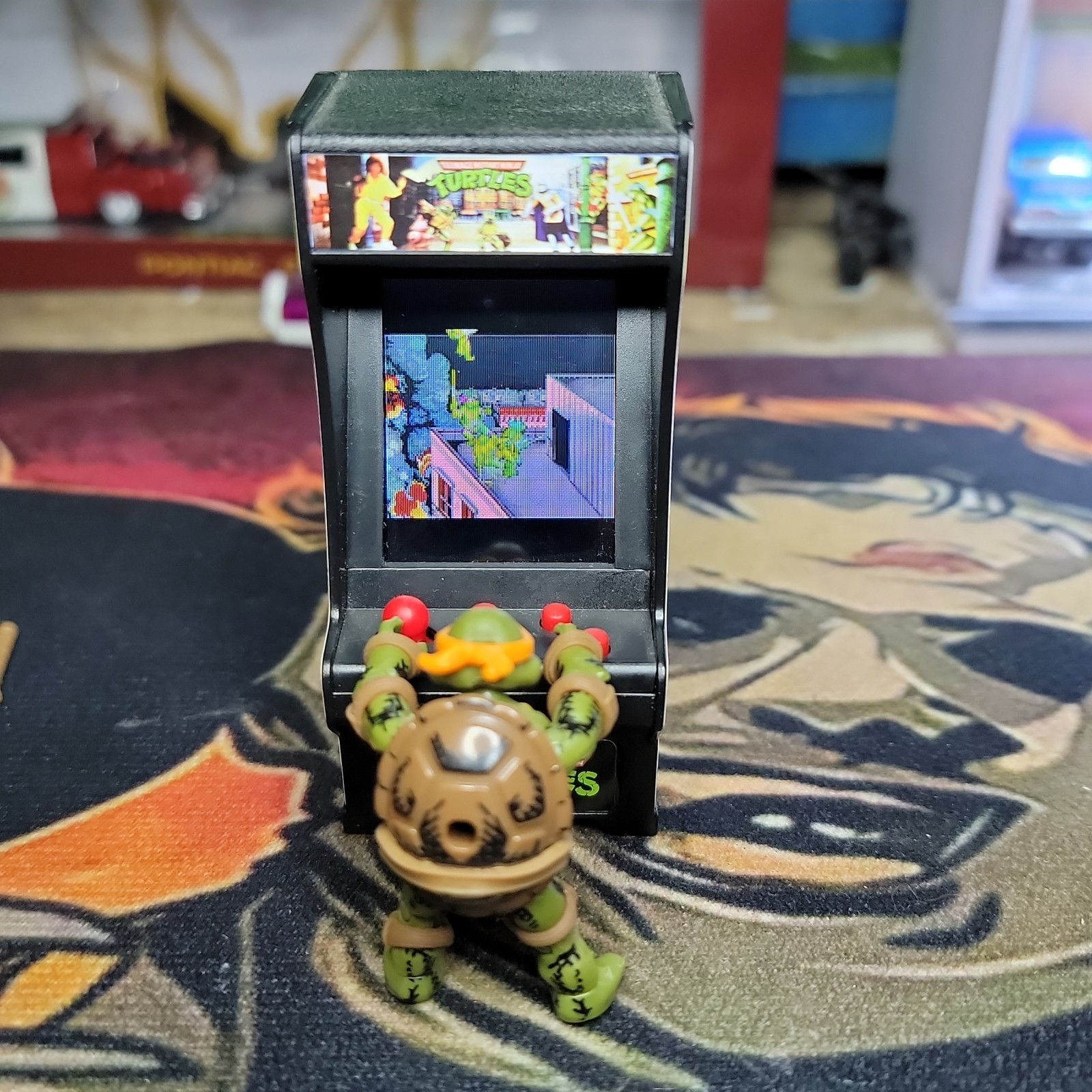 Teenage Mutant Ninja Turtles TMNT Tiny Arcade W/Mega Construx Tmnt Figure Read