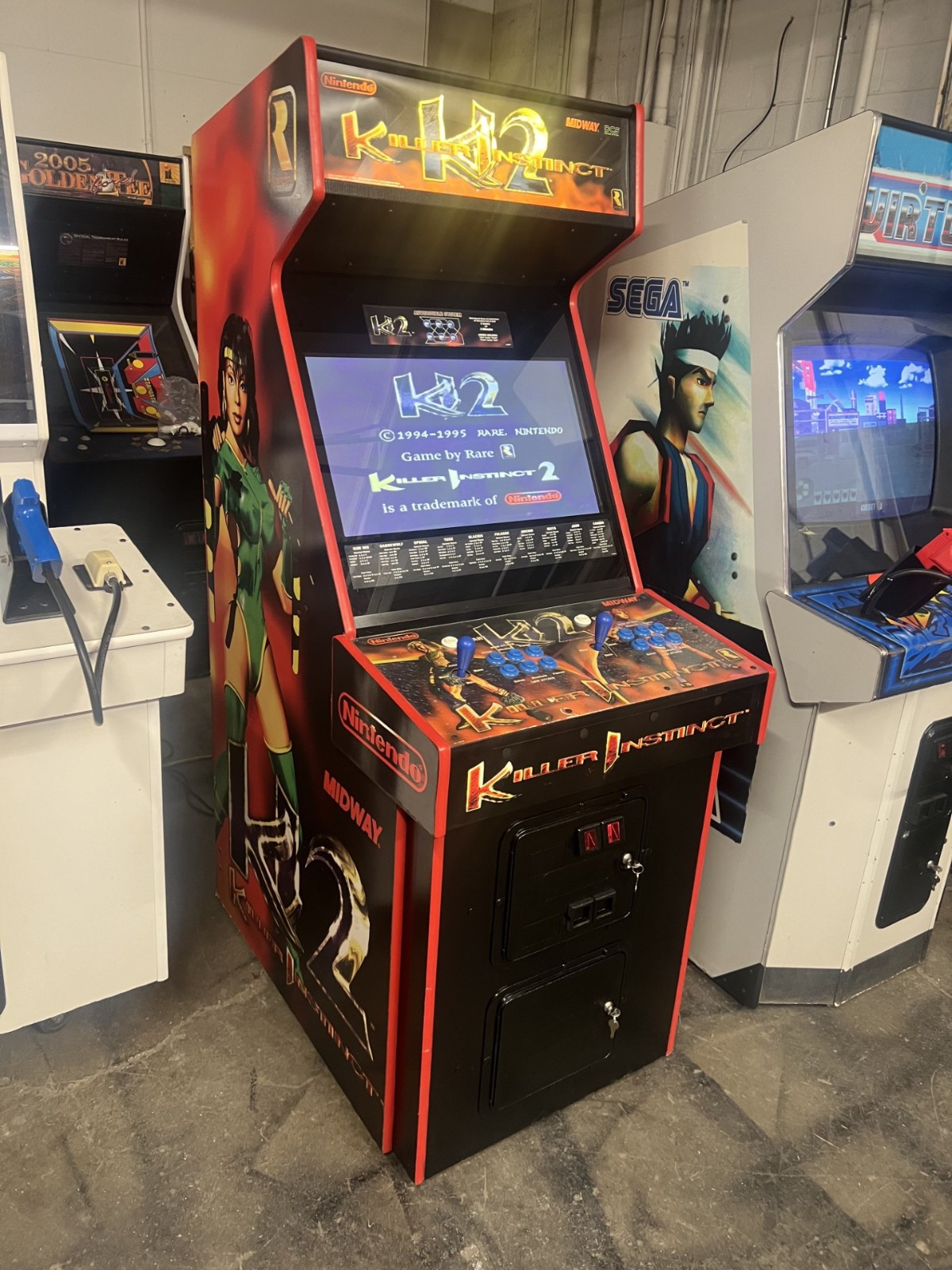 KILLER INSTINCT I & II ARCADE MACHINES by MIDWAY (ARCADE BUNDLE – BOTH MACHINES)
