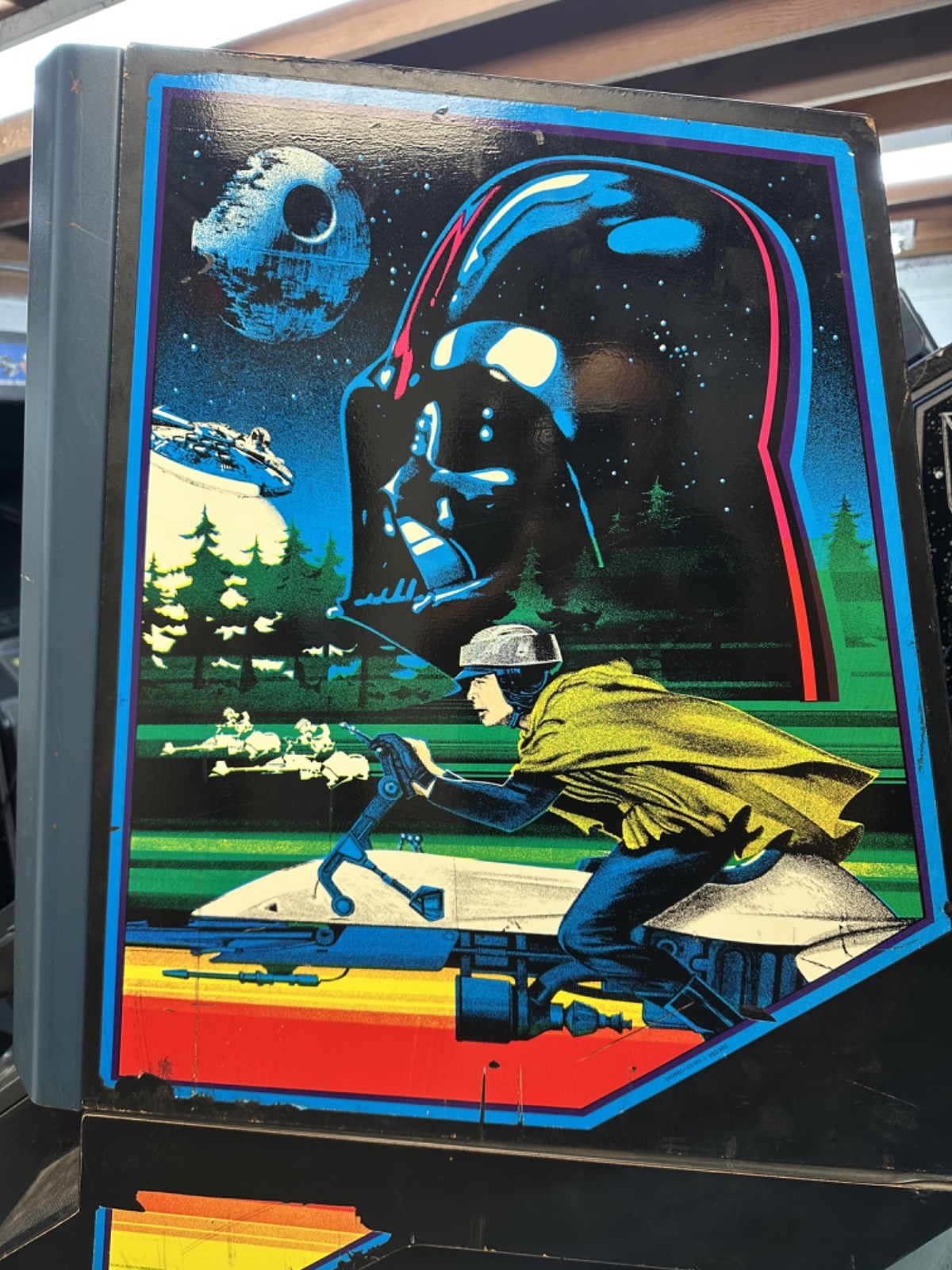 VINTAGE DEDICATED ATARI STAR WARS : RETURN of the JEDI ARCADE GAME MACHINE ROTJ