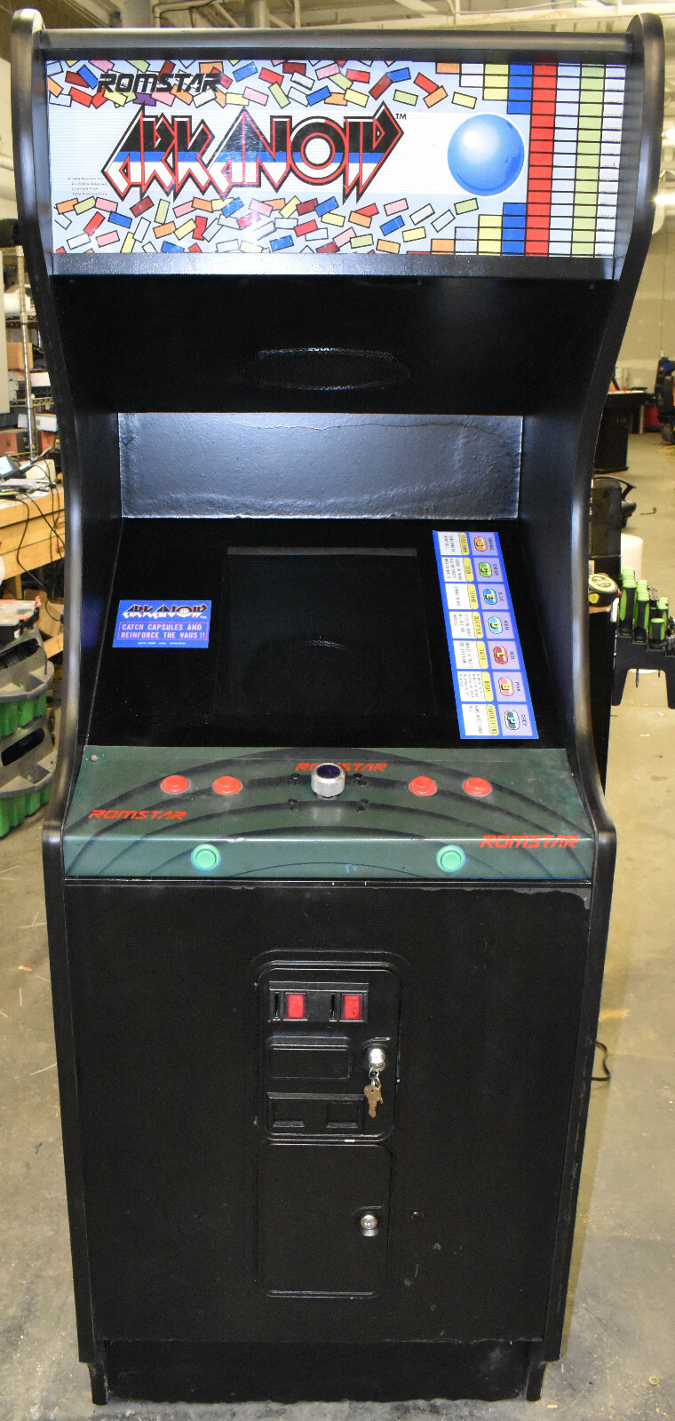ARKANOID ARCADE MACHINE by TAITO/ROMSTAR (Excellent Condition) *RARE*