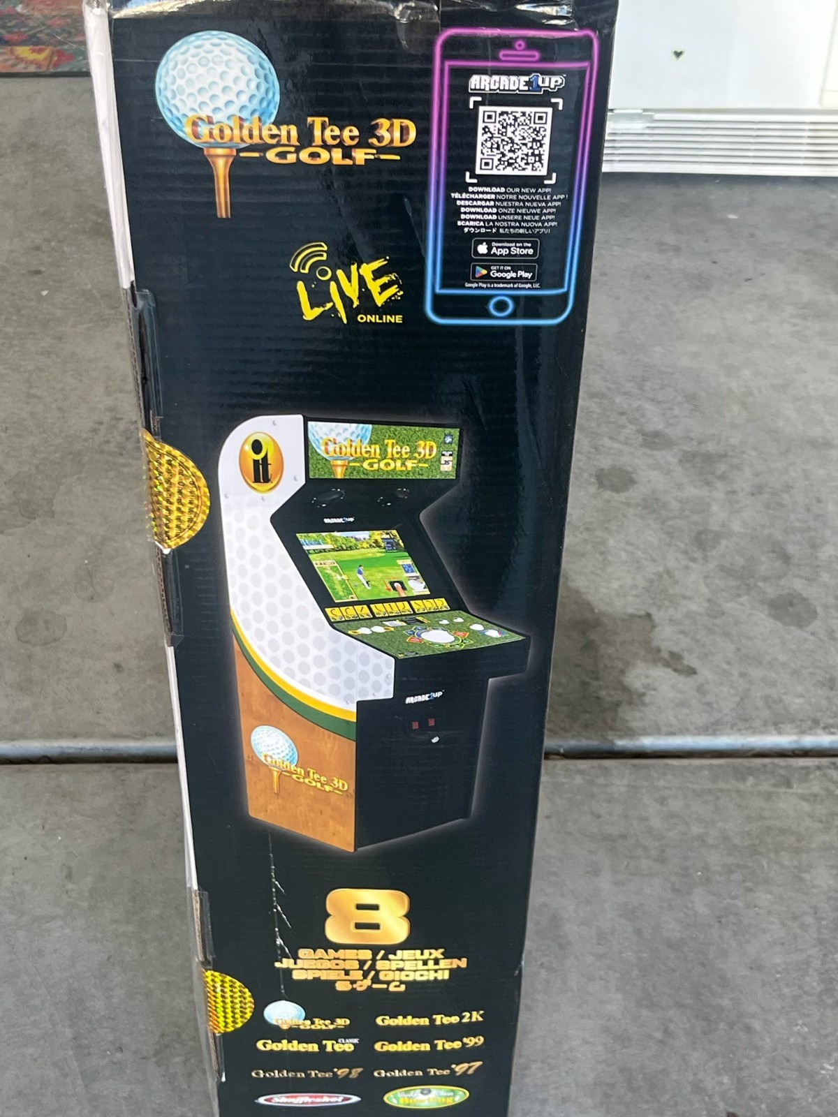 Golden Tee Golf 3D 35th Anniversary Deluxe Arcade Machine Arcade1Up (Brand New)