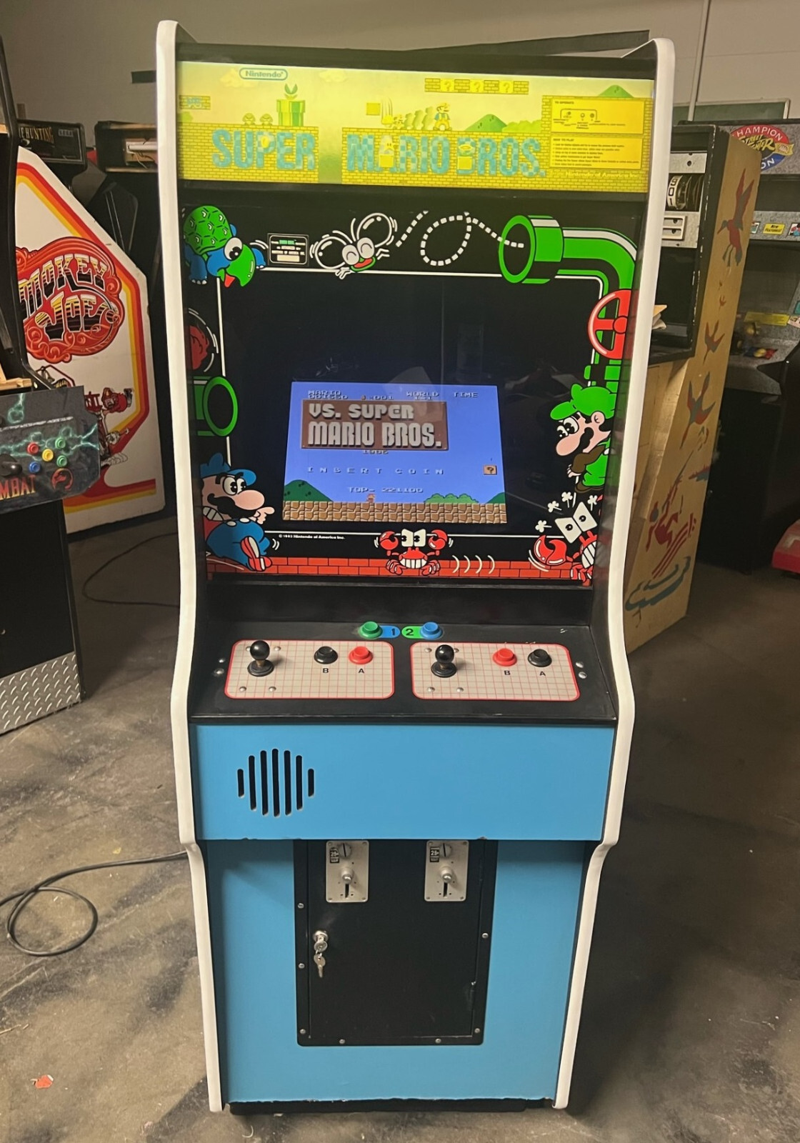SUPER MARIO BROS NINTENDO VS ARCADE MACHINE by NINTENDO 1987 (Excellent) *RARE*