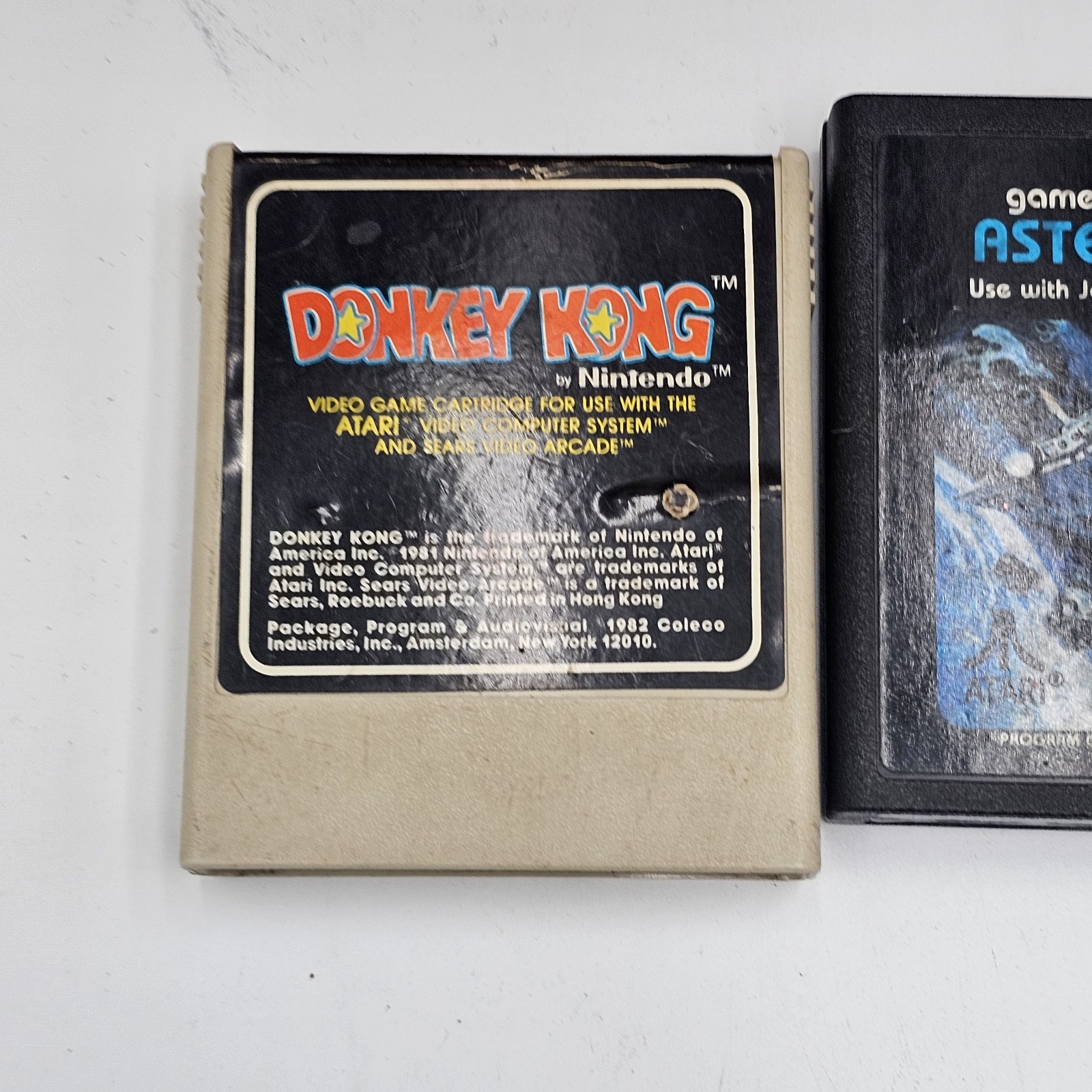 Sears Tele-Games Video Arcade Atari 2600 Box w/ 10 Game Cartridges