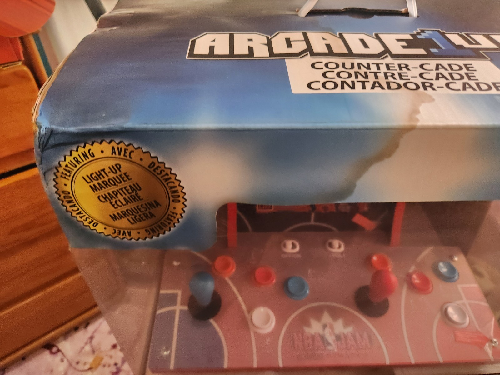 Arcade1Up NBA JAM Countercade 2 Player Lighted Marquee New in Box