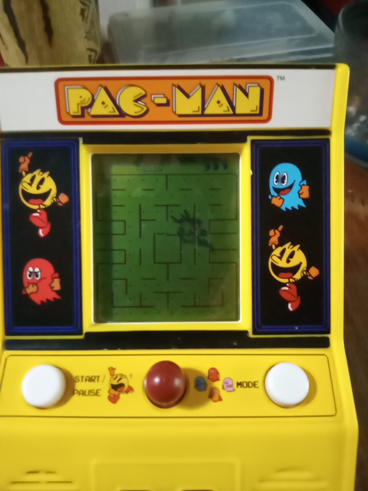Pac-Man Mini Arcade Game Bandai Namco Miniature Pacman Used Tested