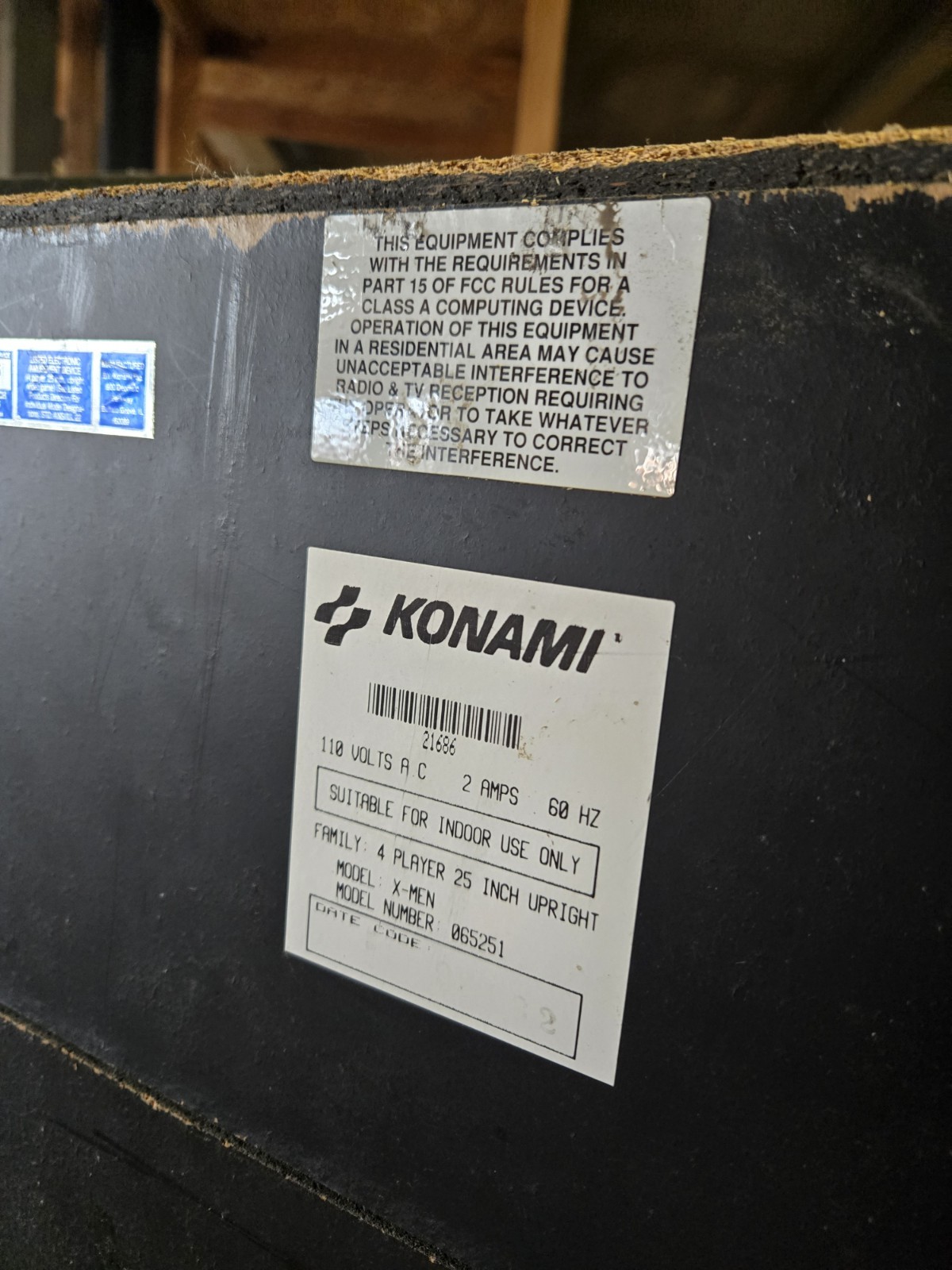 Konami X-Men Video Aracade 4 Player 25″ Upright PN 065251 – READ – FREE SHIPPING