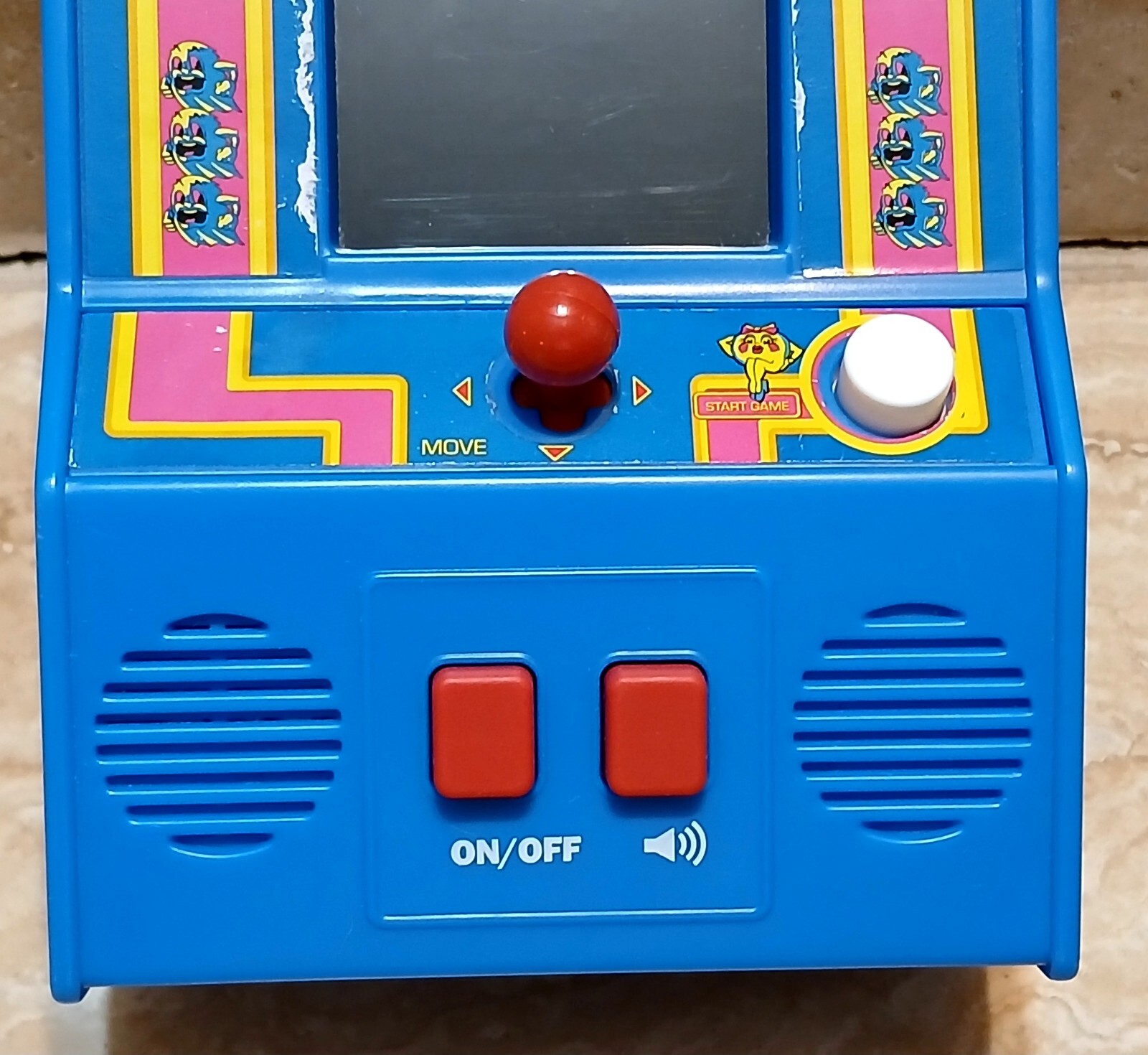 Ms. Pac-Man Hand Held Mini Arcade Video Game Pacman Pac Man Used Works Great!!