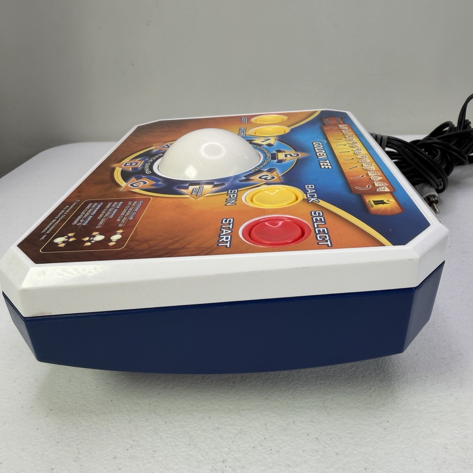 JAKKS Pacific Golden Tee Golf Plug Play TV Game 2011 Arcade Trackball Manual