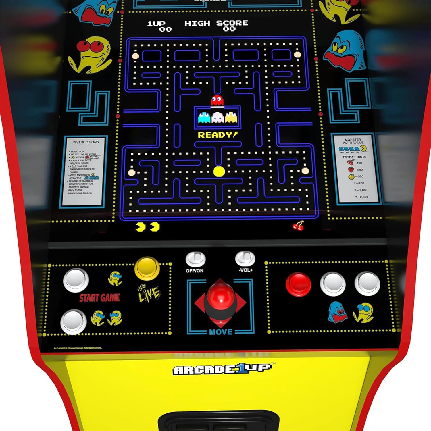 Pac-Man Deluxe Arcade Machine for Home – 5 Feet Tall – 14 Classic Games