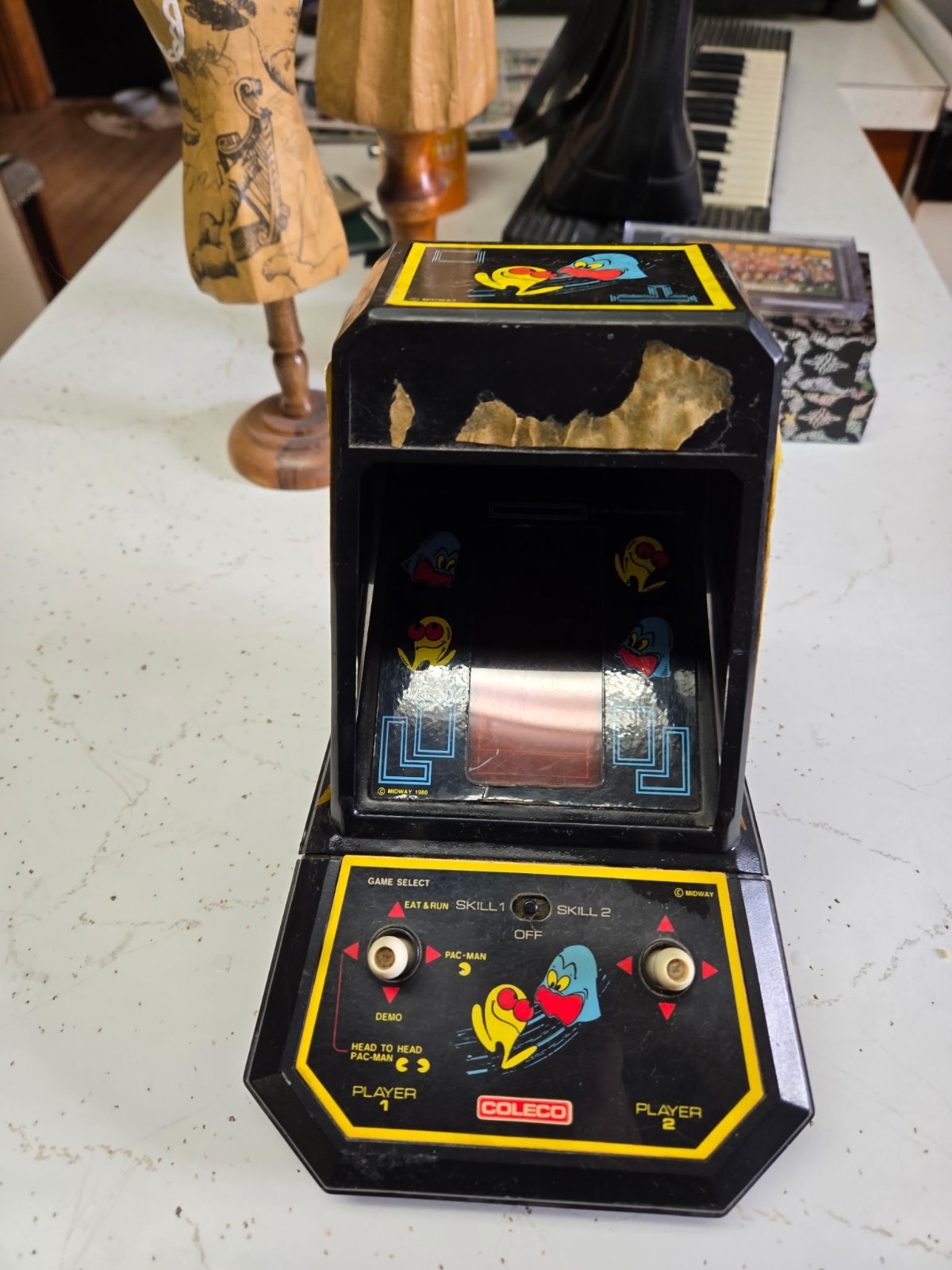 Coleco Pac-Man 1981 Tabletop Arcade Game Midway Vintage Tested Working