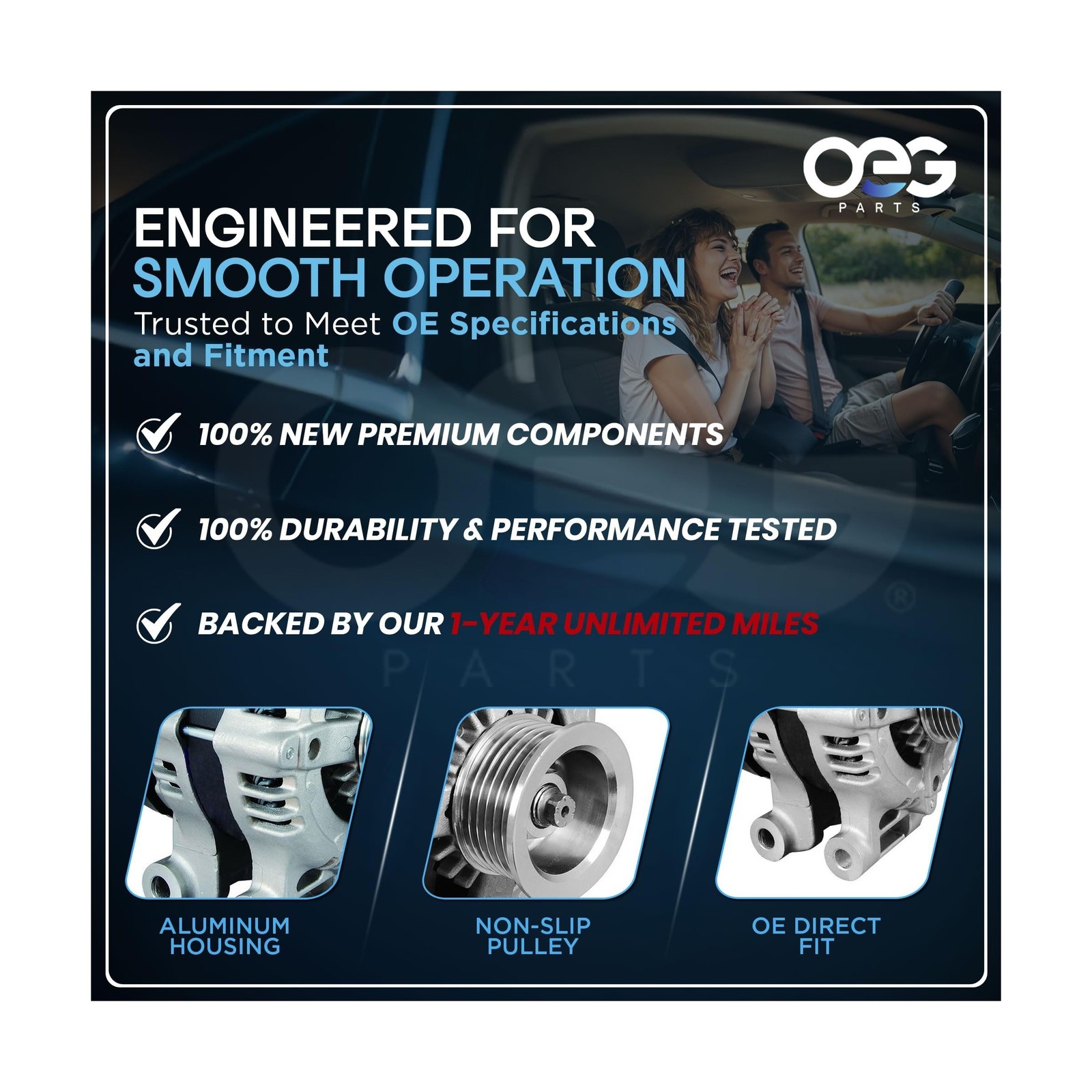OEG Parts New Alternator Compatible With Mercury Mountaineer 20… USA FAST SHIP