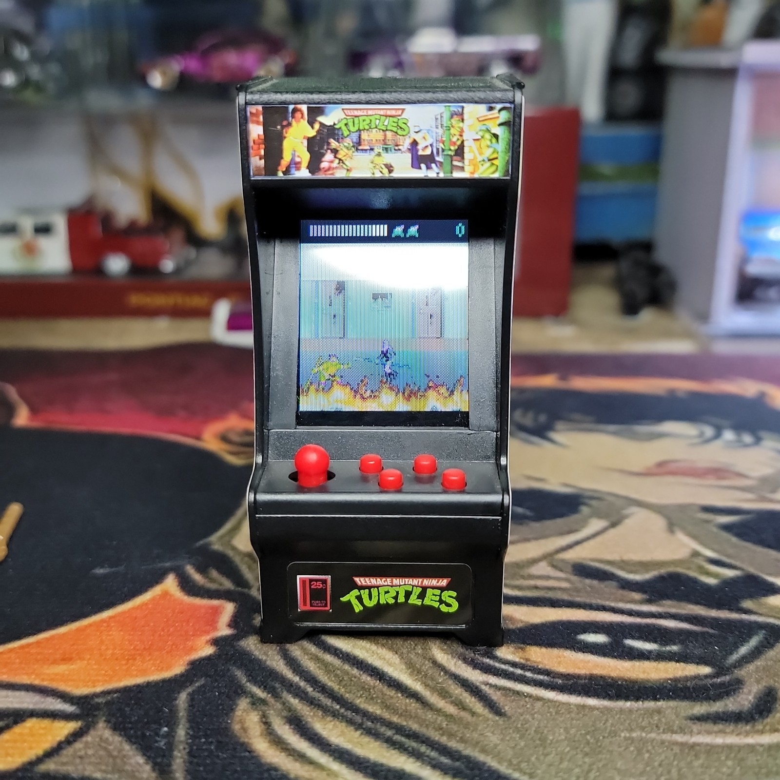 Teenage Mutant Ninja Turtles TMNT Tiny Arcade W/Mega Construx Tmnt Figure Read