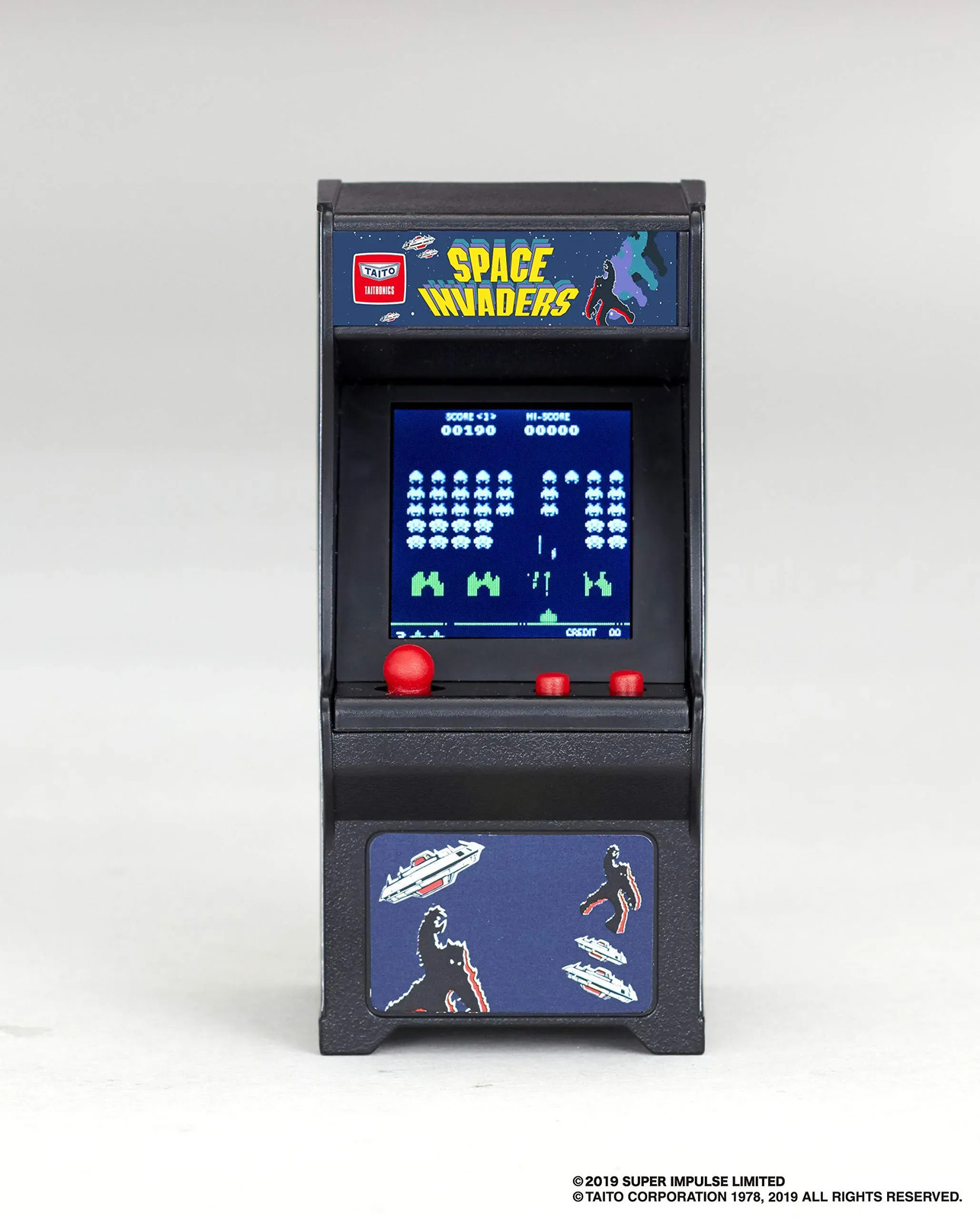 Japan NEW TINY ARCADE Space Invaders Mini Keychain 4580469070470