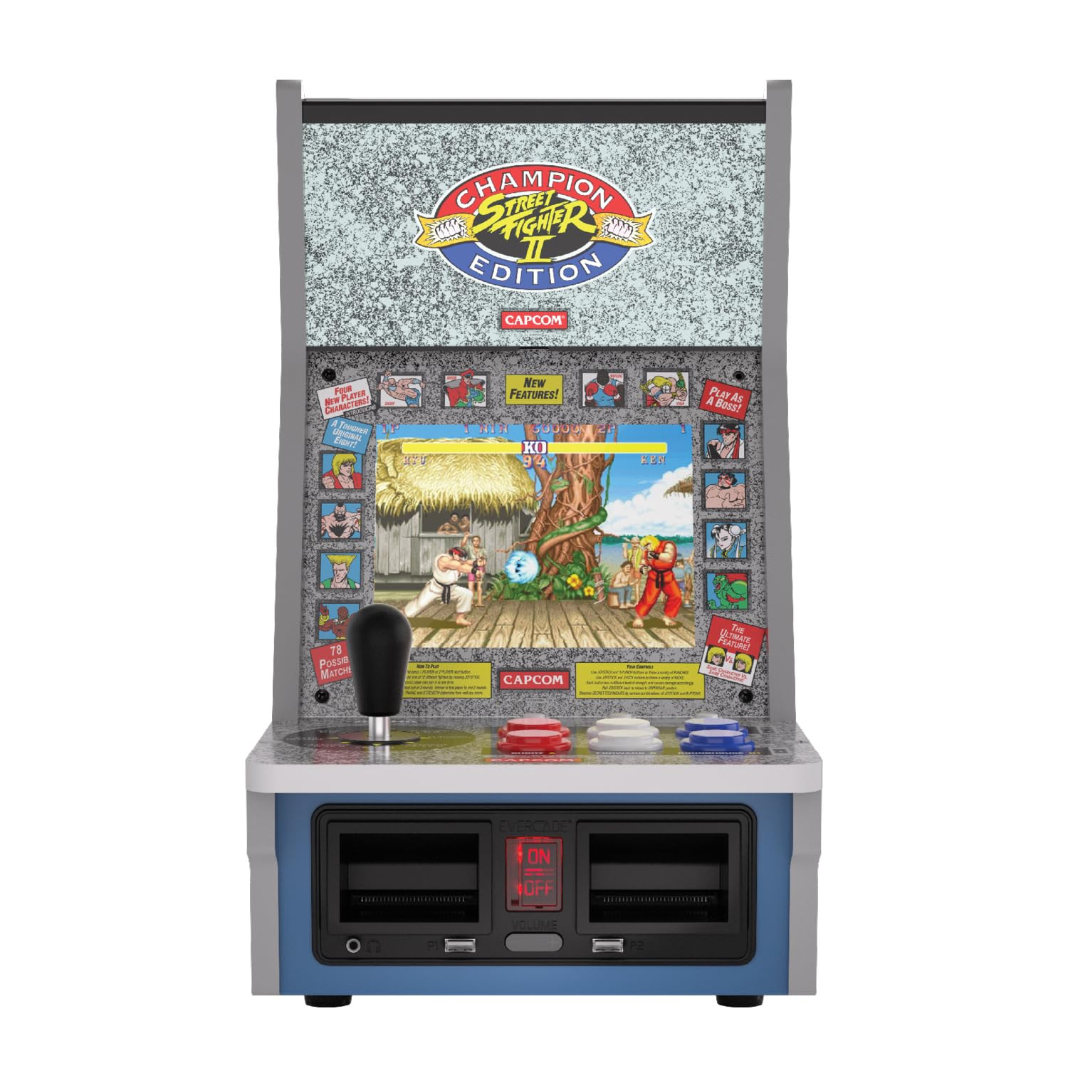 Evercade Alpha Street Fighter Bartop Arcade – Pre-Assembled Unit with Competitio