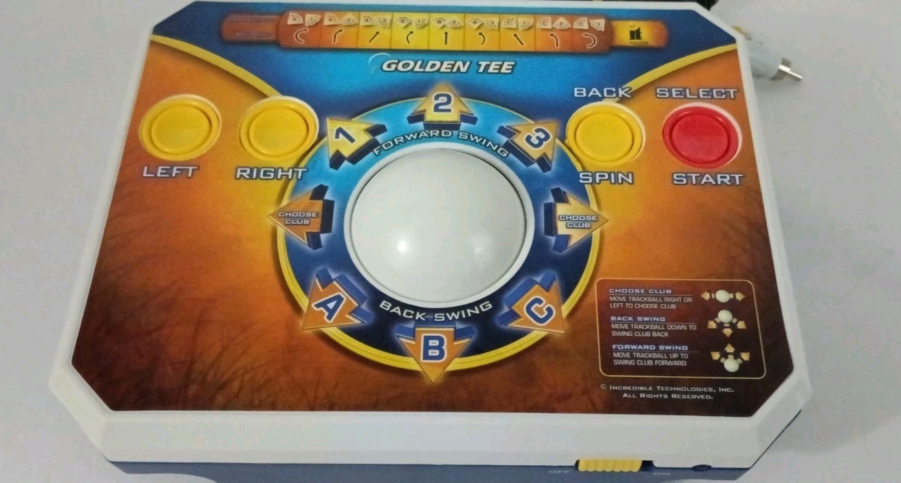 Golden Tee Golf Plug & Play Home TV Game Edition 2011 Jakks Pacific -Works Great