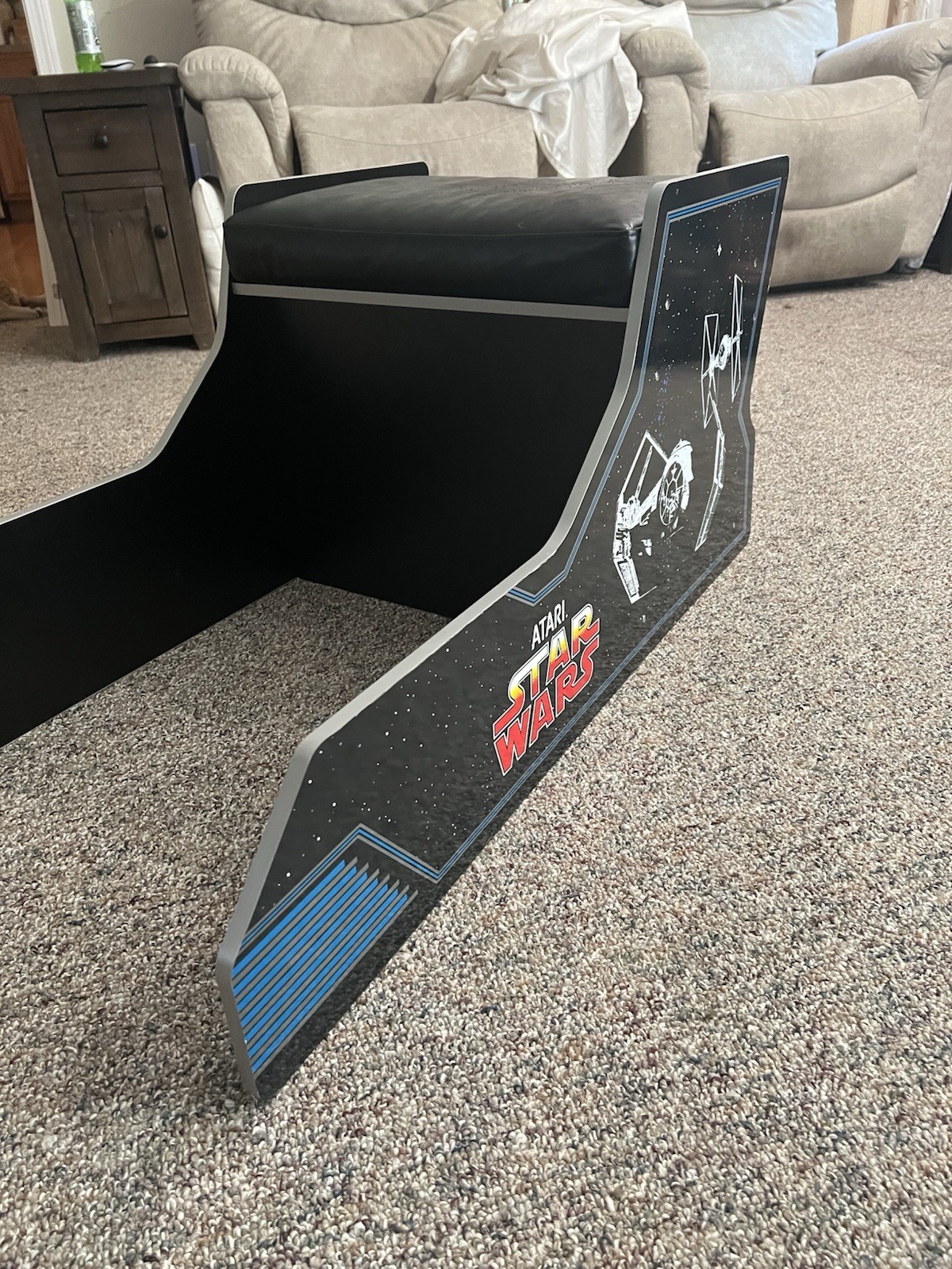 Arcade1Up Atari Star Wars Sit Down Seat Bench Only Replacement Cockpit Chair