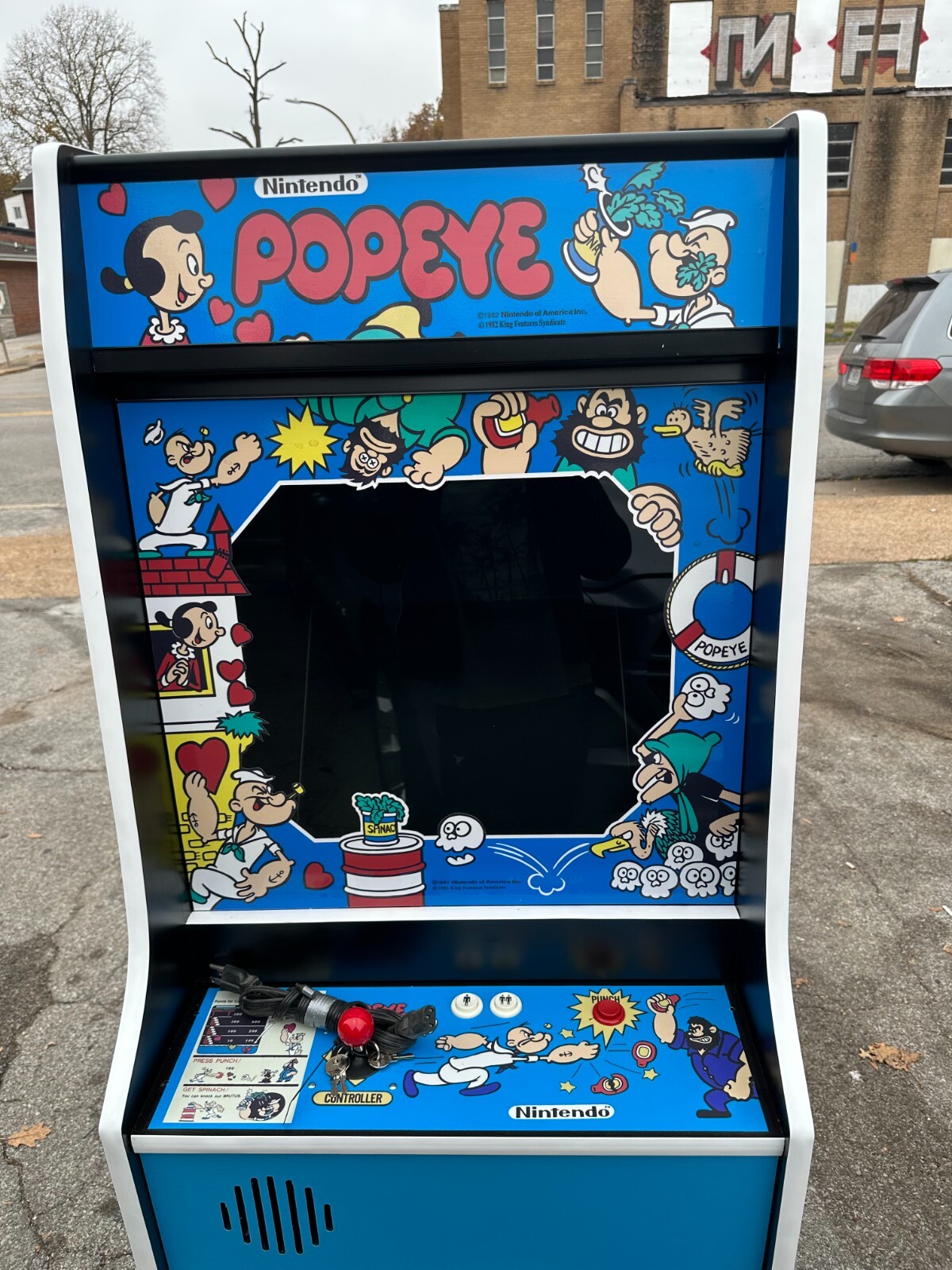 Popeye Arcade Coin Operated- With all new parts-LCD Monitor