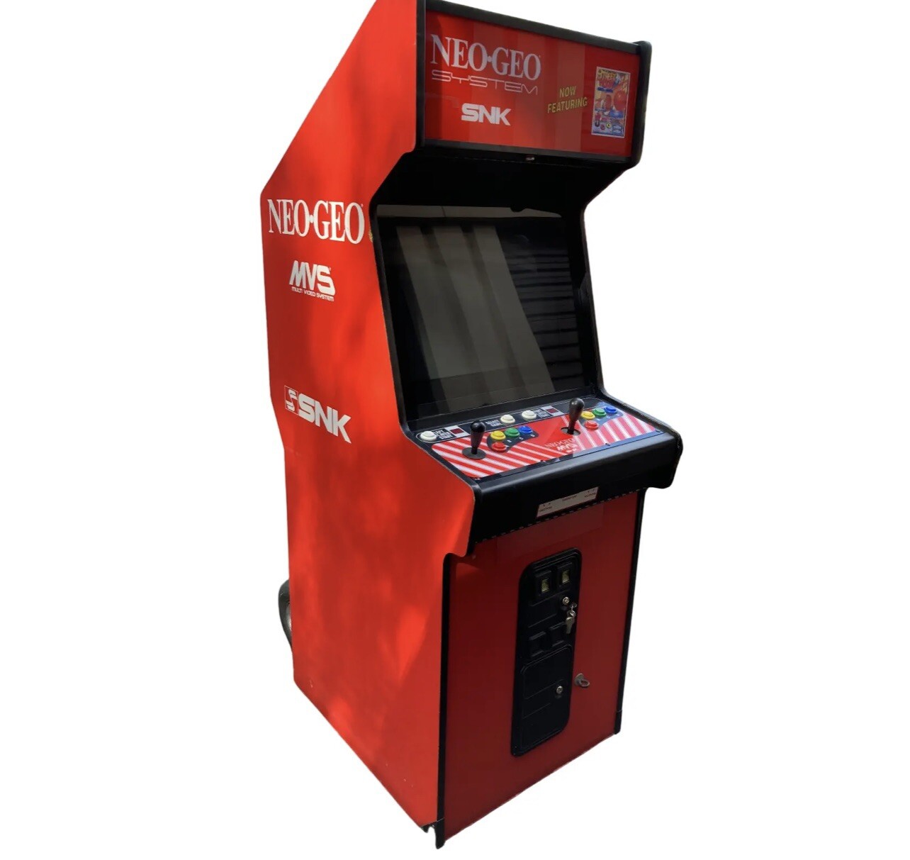 Original SNK NEO GEO full sized 2slot upright video arcade with 161n1 game cart