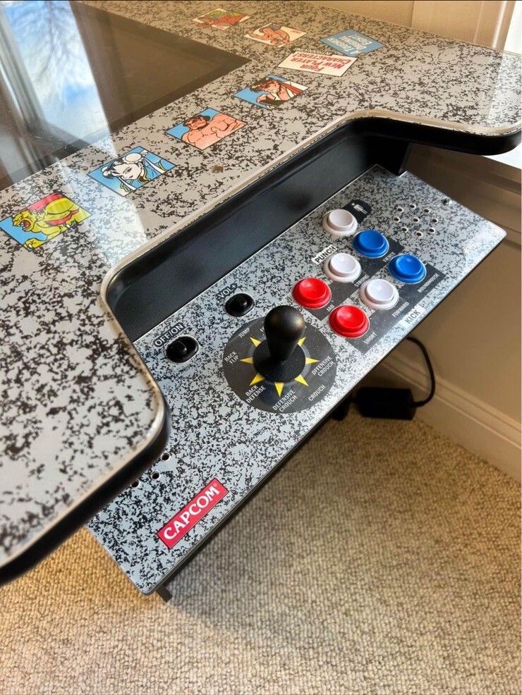 Arcade1Up Street Fighter 1944 Cocktail Table Gaming Table 12 Games Assembled
