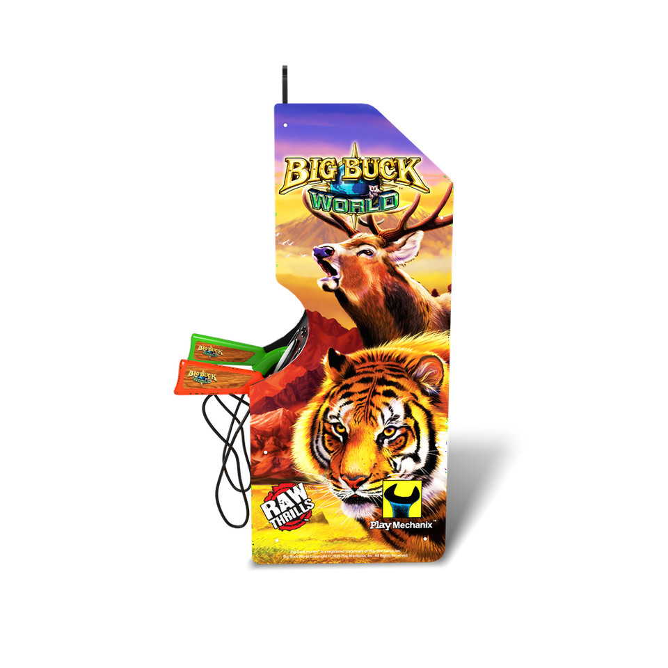 4 Ft Arcade1Up Big Buck Hunter World Classic Arcade Machine 2 Light Gun Rifles