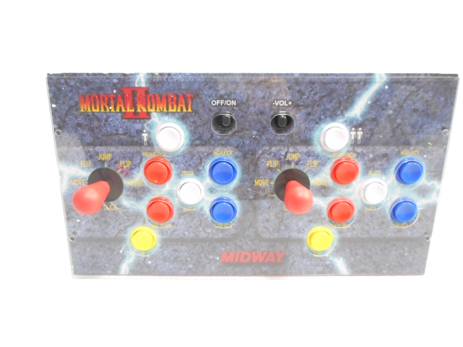 Arcade1Up Mortal Kombat Midway Legacy Edition Control Deck W/ Protective Plate