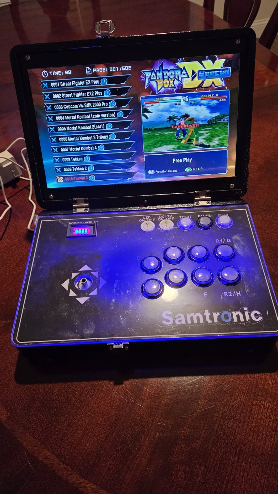 Samtronic Portable 14-inch Deluxe Arcade Machine with Built-in 5018Games(Black)