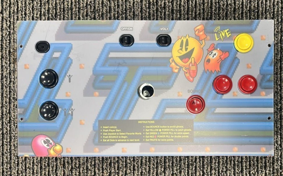 Arcade1Up Pacmania Arcade Machine – Control Panel ONLY – USED