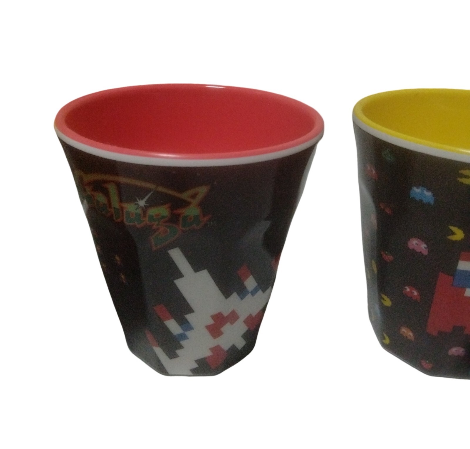 Bandai Pack Man xevious 5 set melamine cup 80s arcade game　game center japan