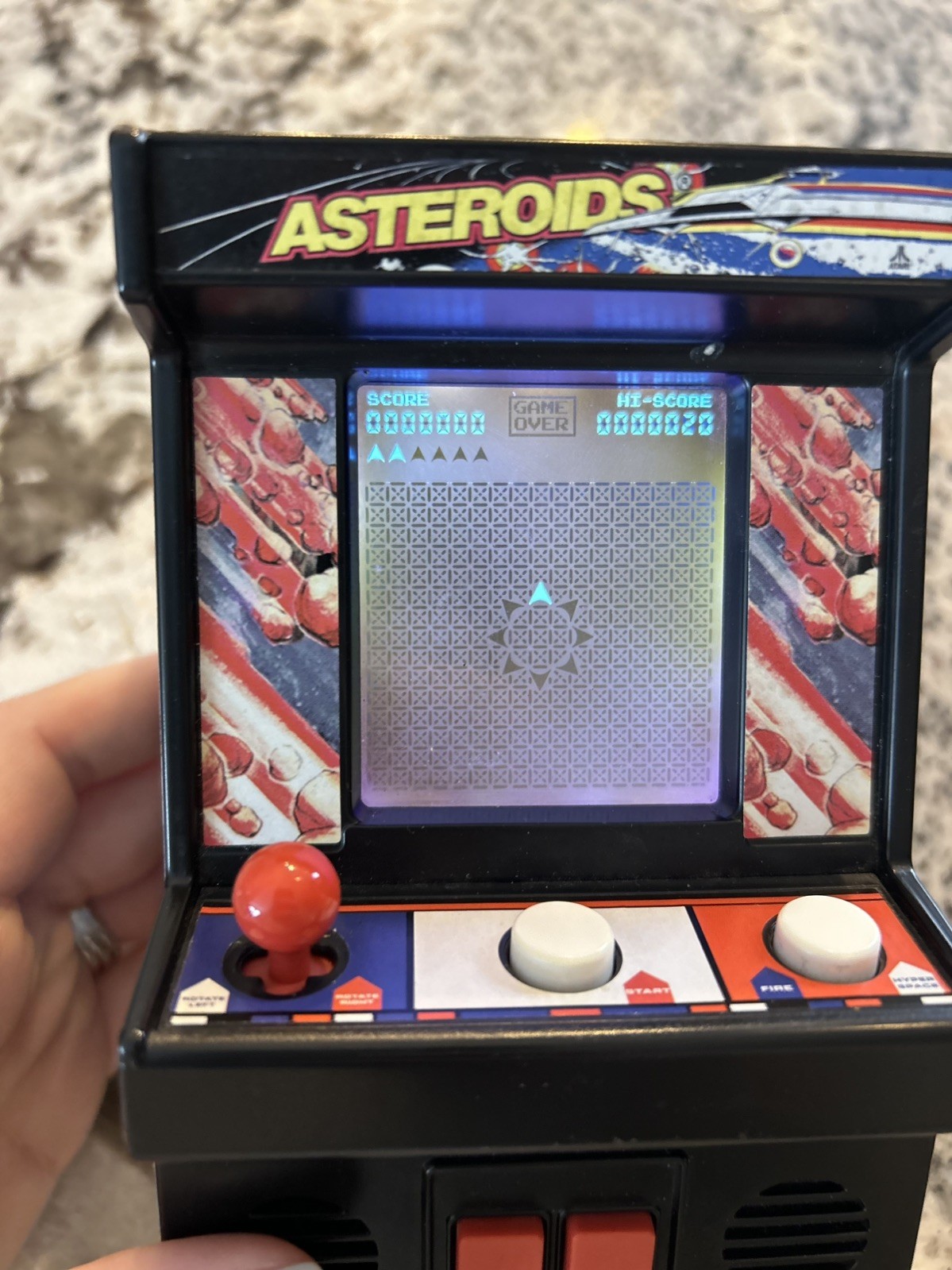 Vintage ATARI mini handheld 80s arcade game ASTEROIDS nostalgic 1979 WORKS!!!